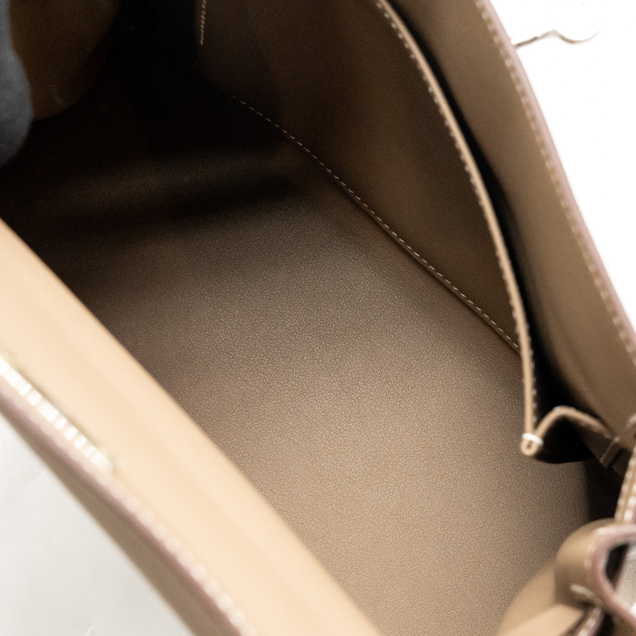 Hermes Kelly 25 swift Etoupe SHW Stamp D - Image 14
