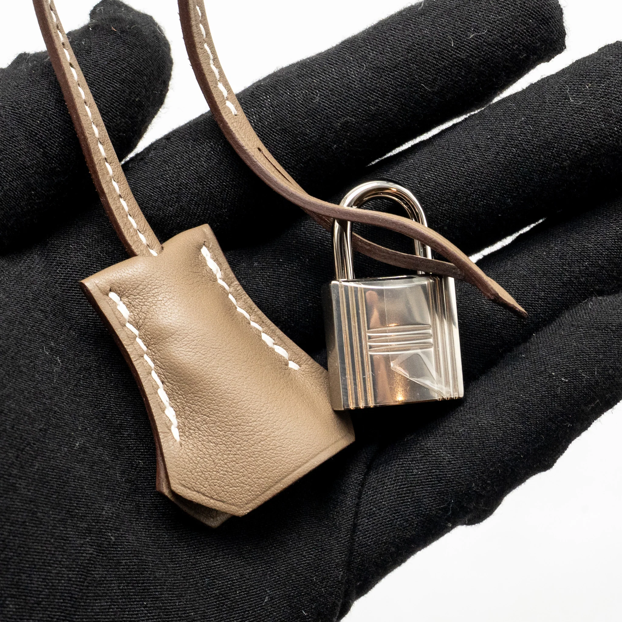Hermes Kelly 25 swift Etoupe SHW Stamp D - Image 16