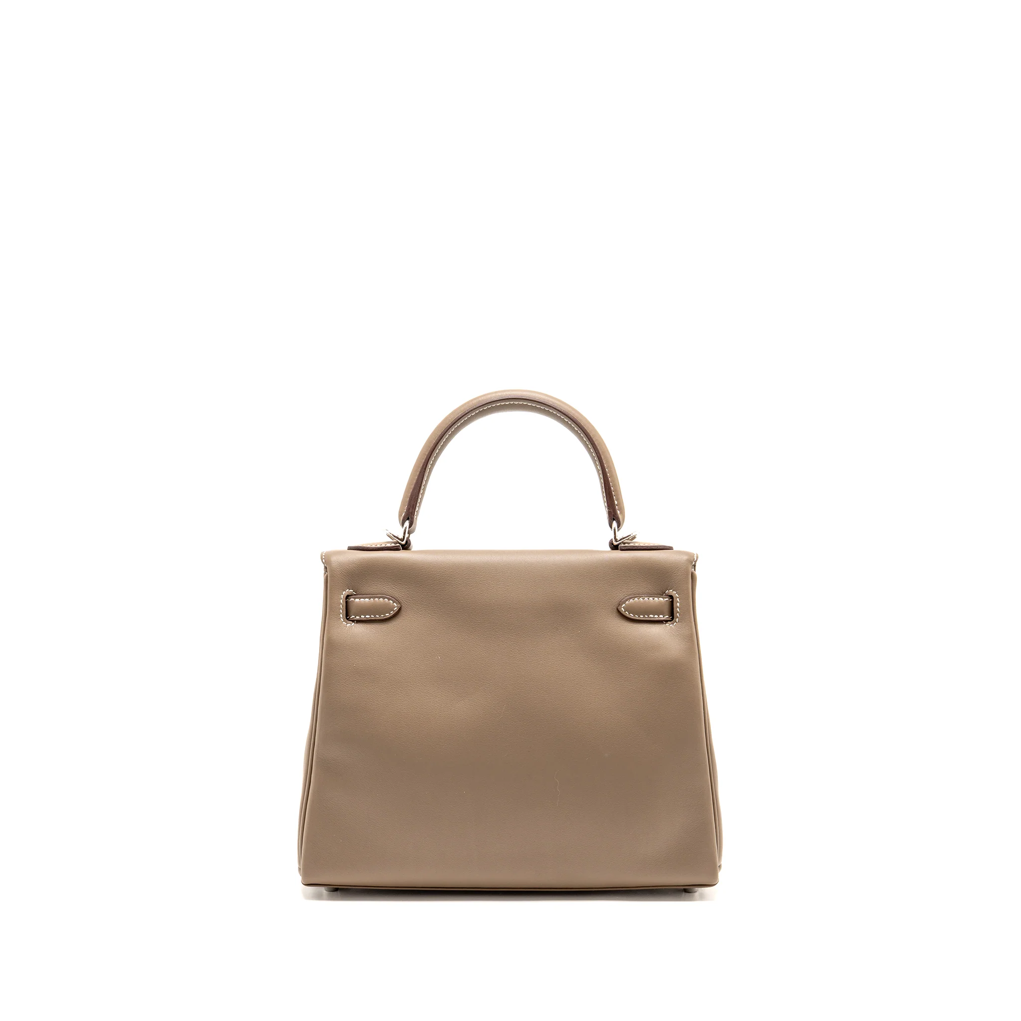 Hermes Kelly 25 swift Etoupe SHW Stamp D - Image 2