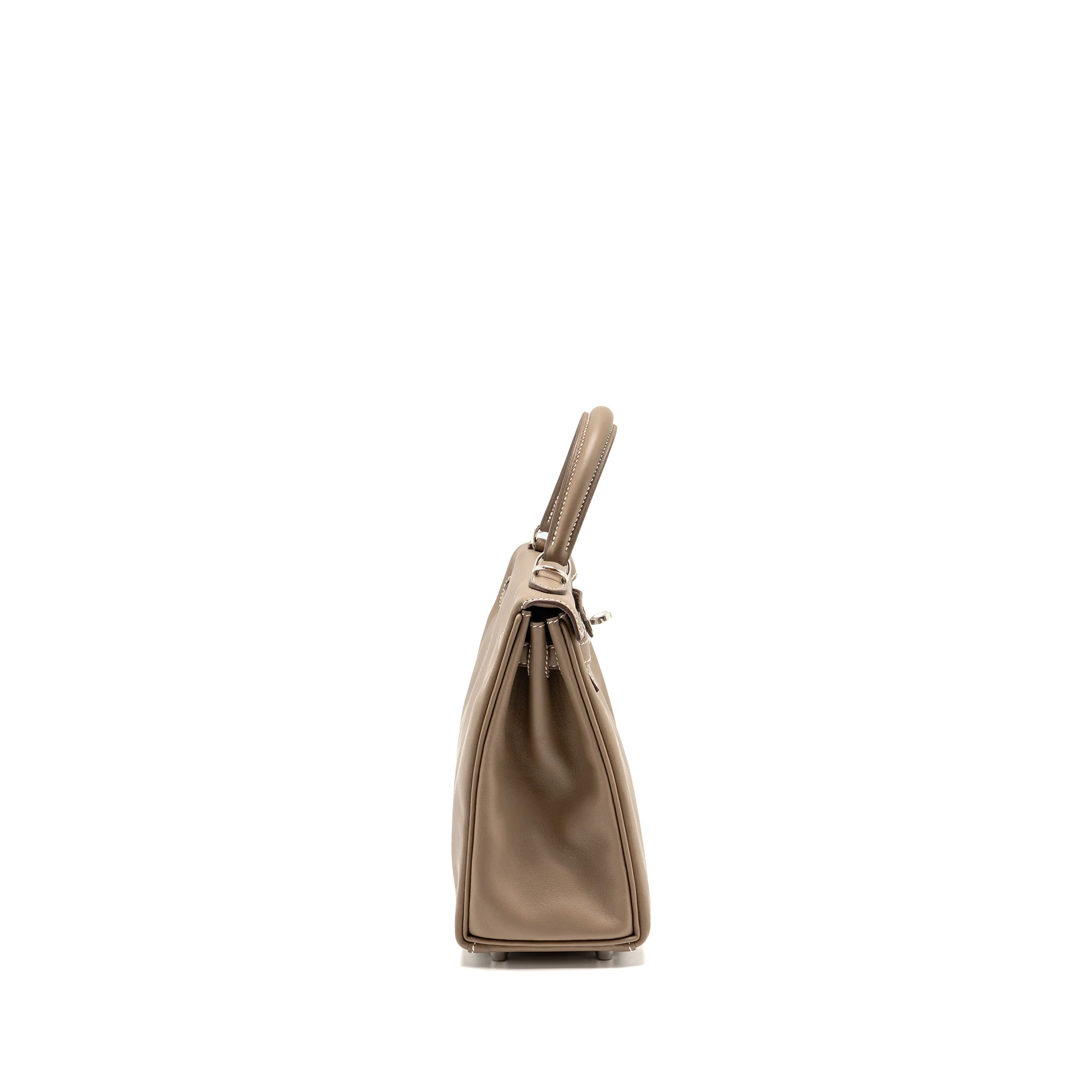Hermes Kelly 25 swift Etoupe SHW Stamp D - Image 3