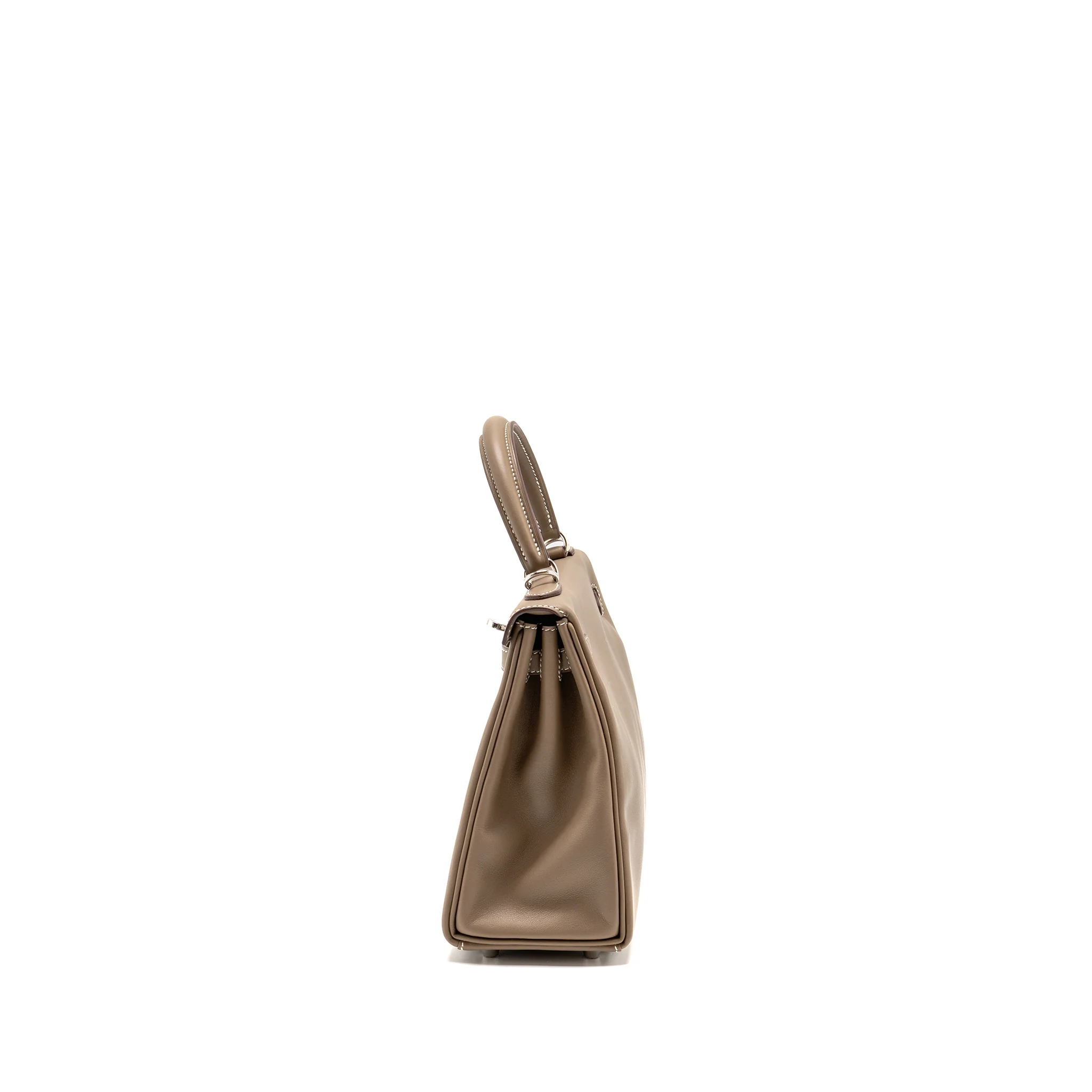 Hermes Kelly 25 swift Etoupe SHW Stamp D - Image 4