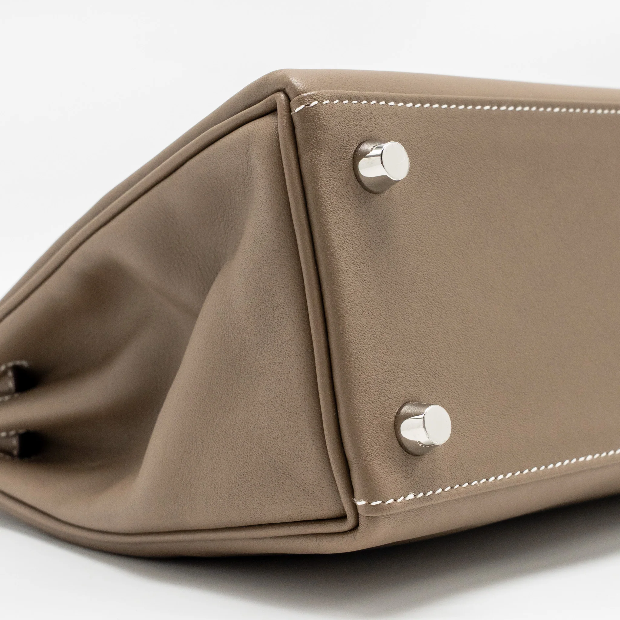 Hermes Kelly 25 swift Etoupe SHW Stamp D - Image 6