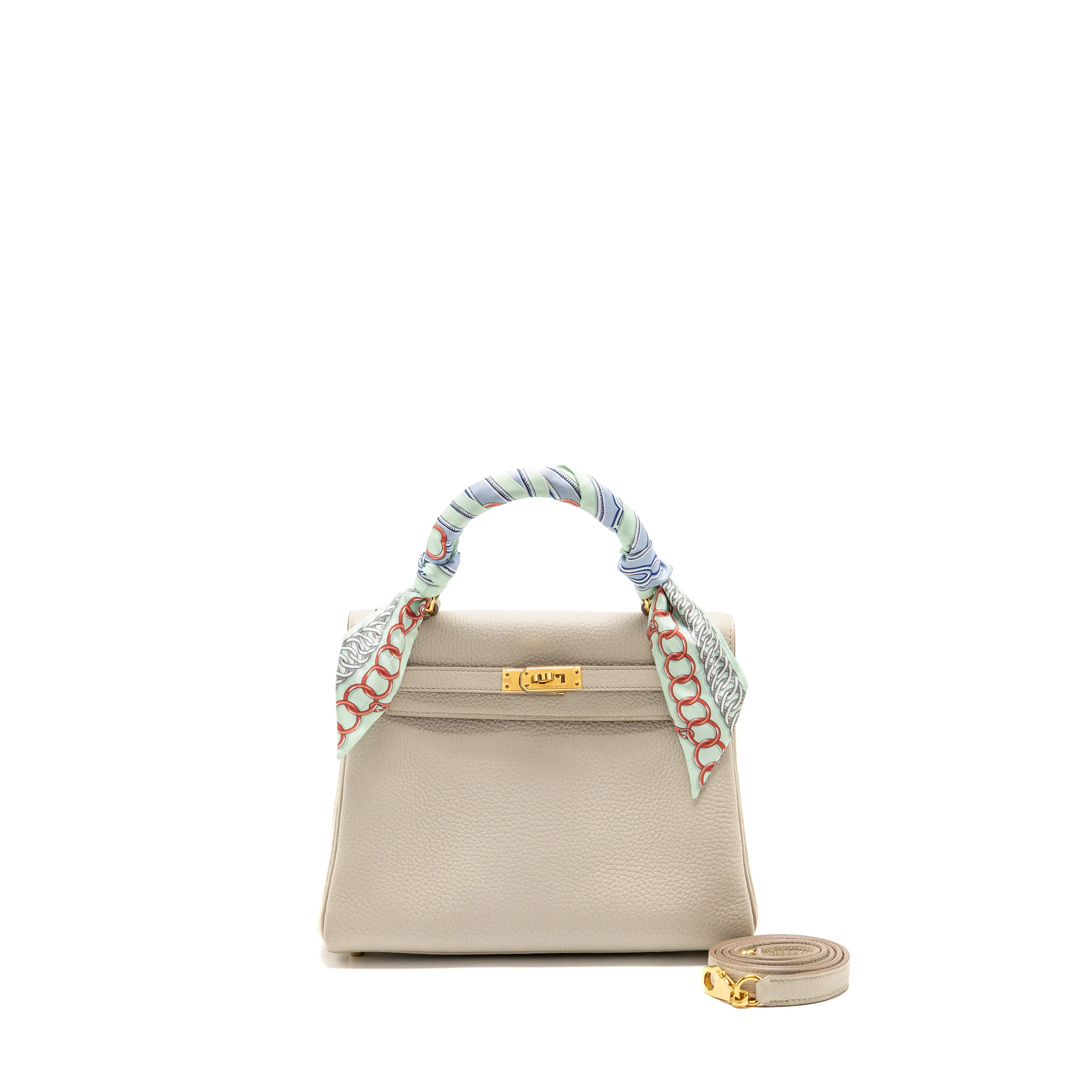 Hermes Kelly 25 Togo 8L Benton GHW Stamp U