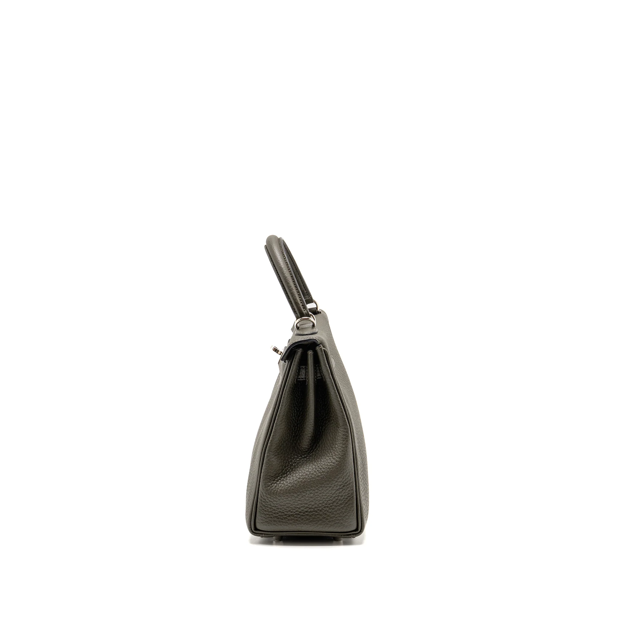 Hermes Kelly 25 Togo C6 Vert De Gris SHW Stamp Y - Image 4