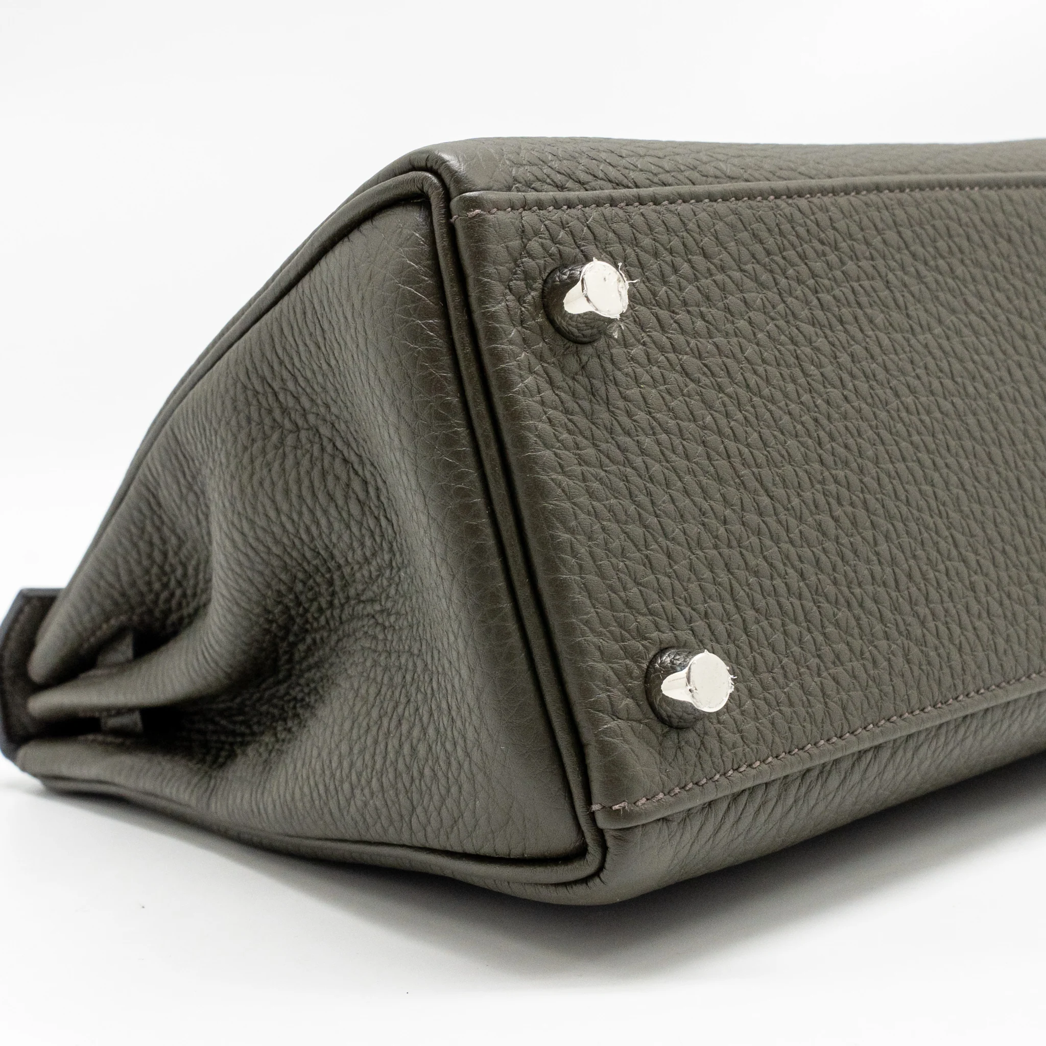 Hermes Kelly 25 Togo C6 Vert De Gris SHW Stamp Y - Image 7