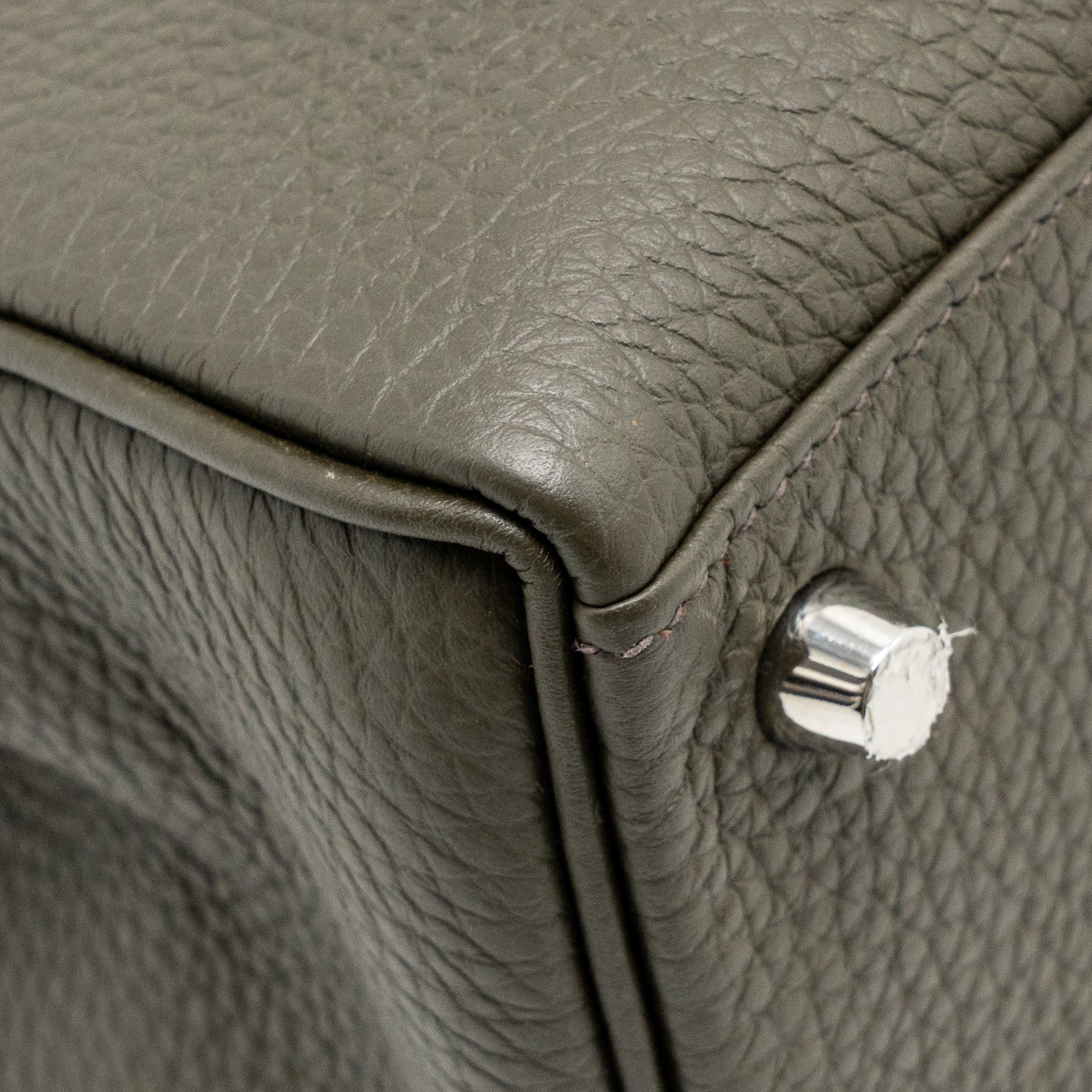 Hermes Kelly 25 Togo C6 Vert De Gris SHW Stamp Y - Image 9