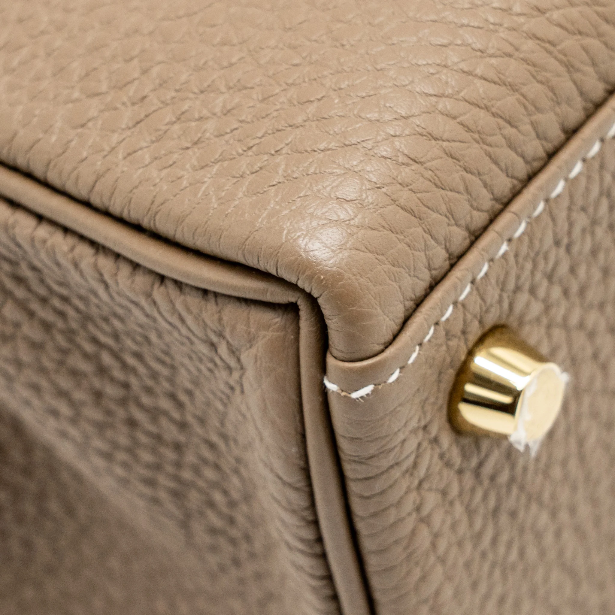 HERMES Kelly 25 Togo Etoupe GHW Stamp Z - Image 11