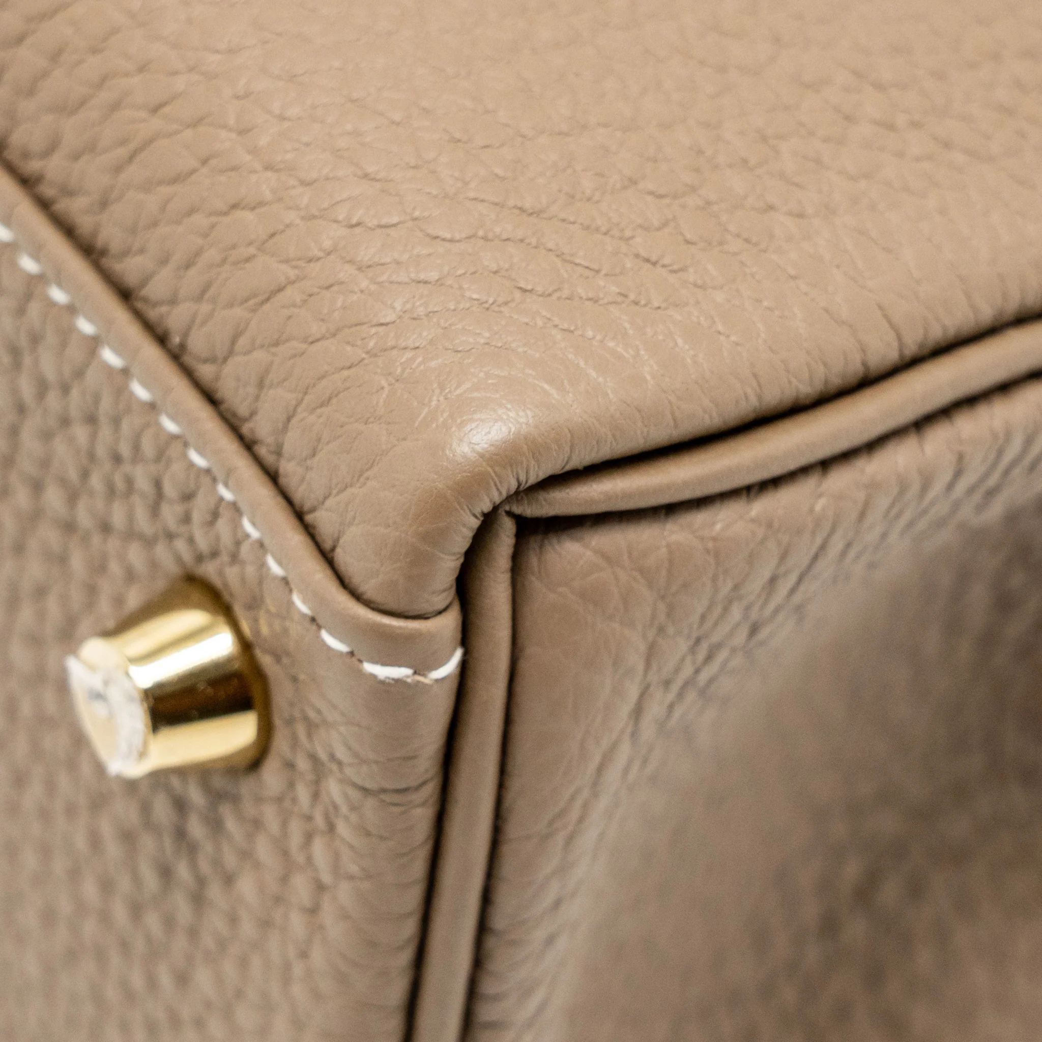 HERMES Kelly 25 Togo Etoupe GHW Stamp Z - Image 8
