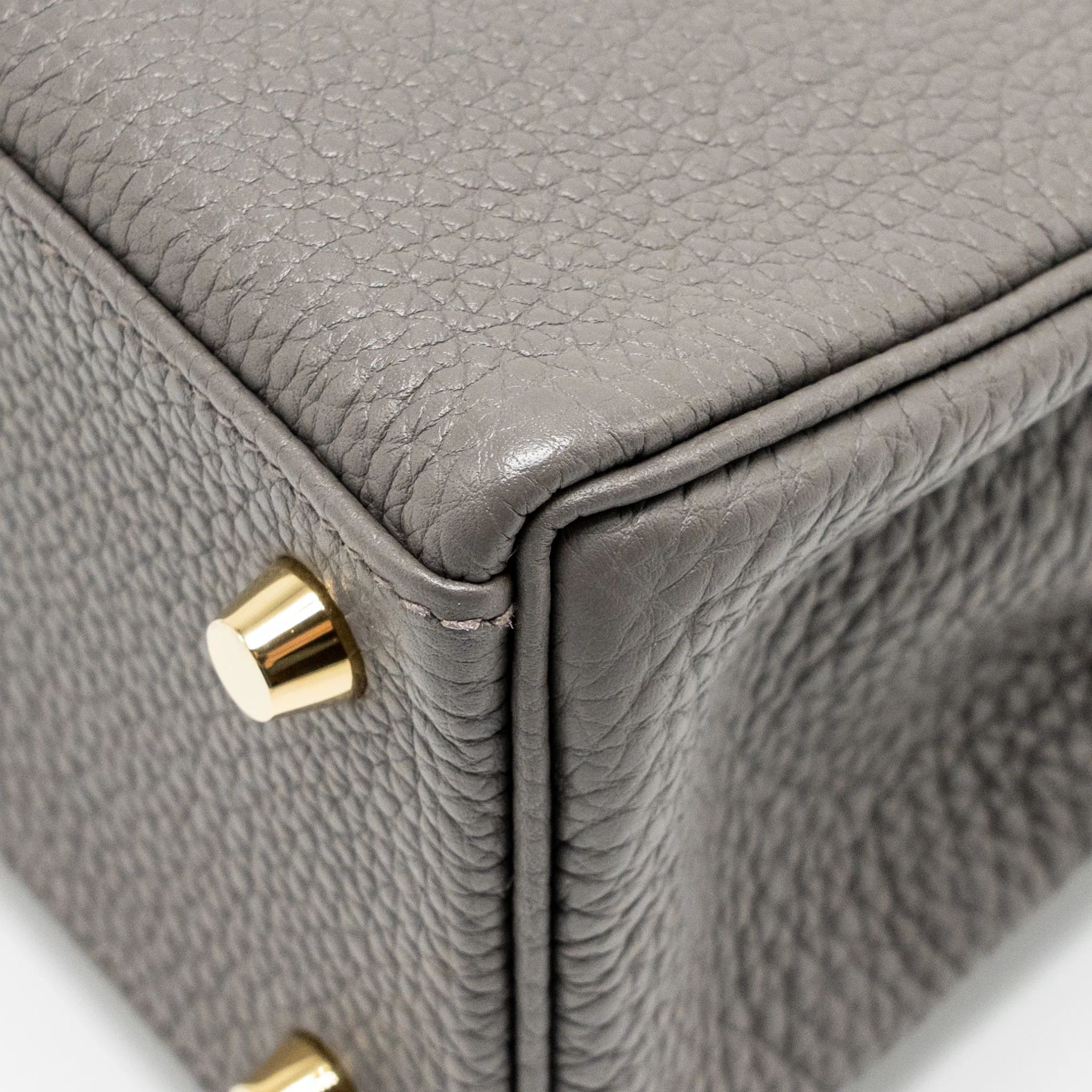 Hermes Kelly 25 togo gris etain GHW stamp Y - Image 11