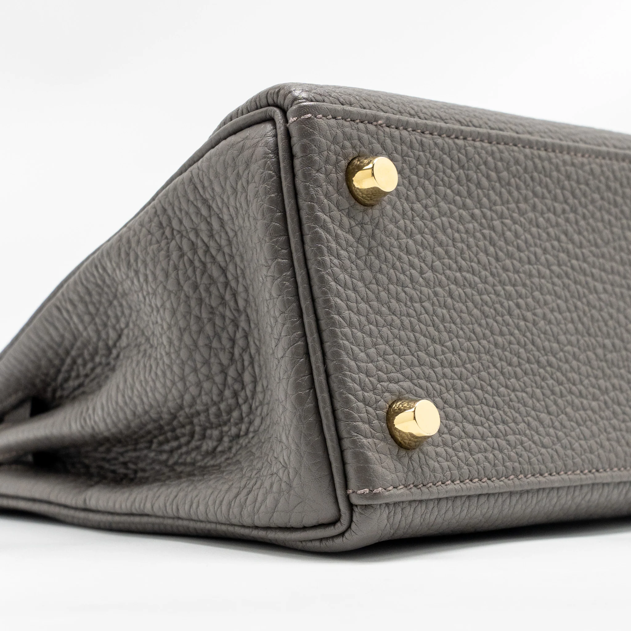 Hermes Kelly 25 togo gris etain GHW stamp Y - Image 6