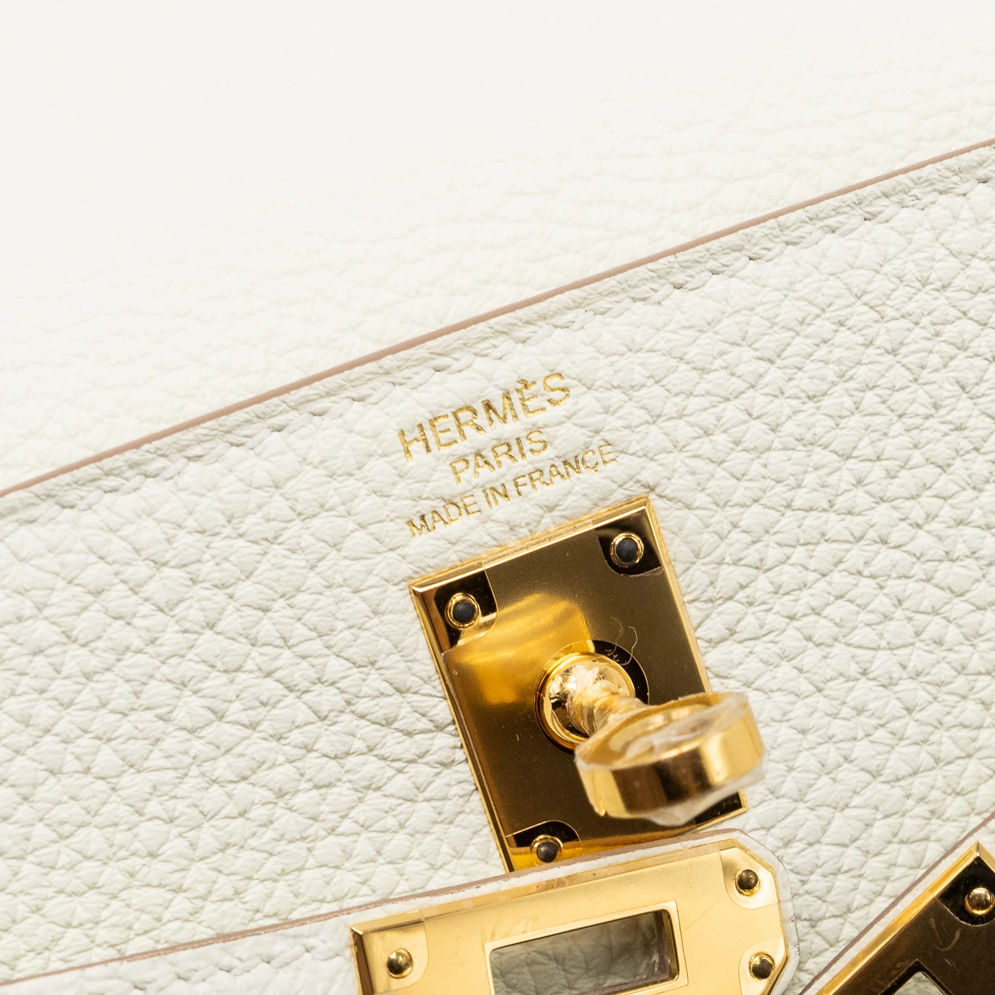 Hermes Kelly25 Togo Mushroom GHW stamp B - Image 13