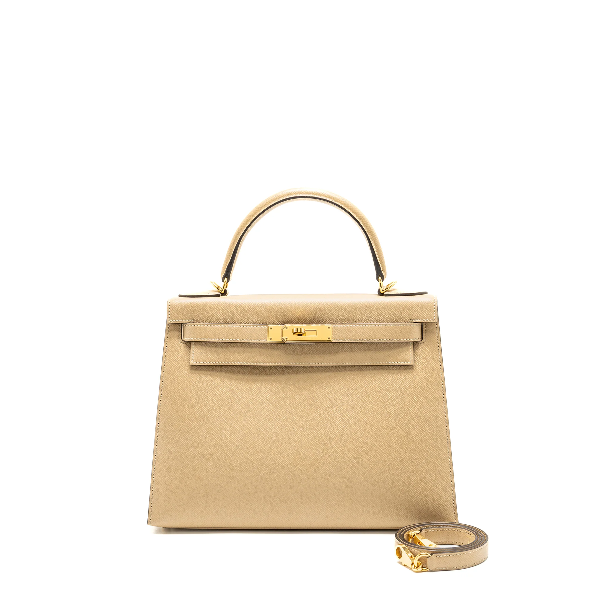 Hermes Kelly 28 Special Order Epsom Trench/Cuivre GHW Stamp C
