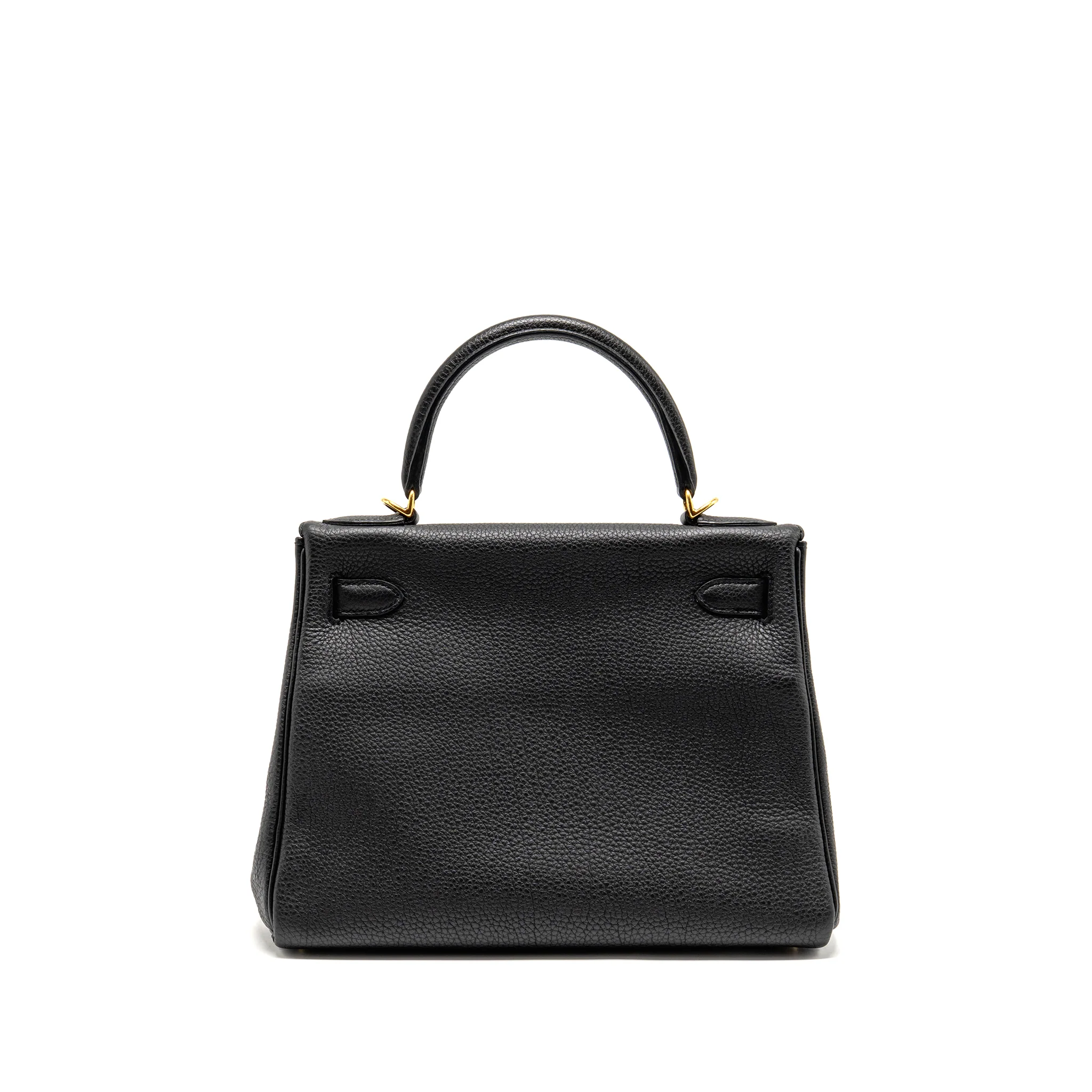 Hermes Kelly 28 Togo Black GHW Stamp X - Image 2