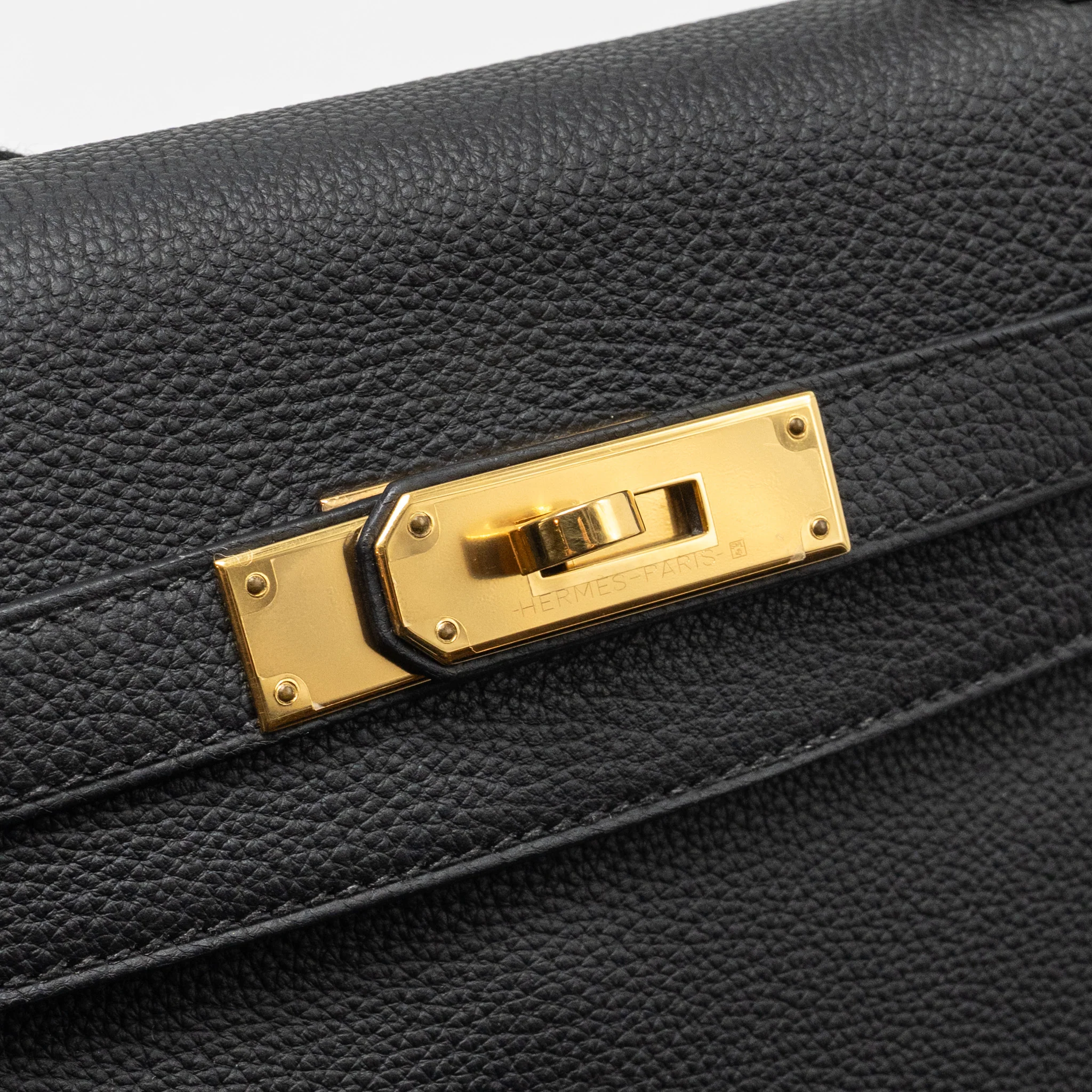 Hermes Kelly 28 Togo Black GHW Stamp Z - Image 13