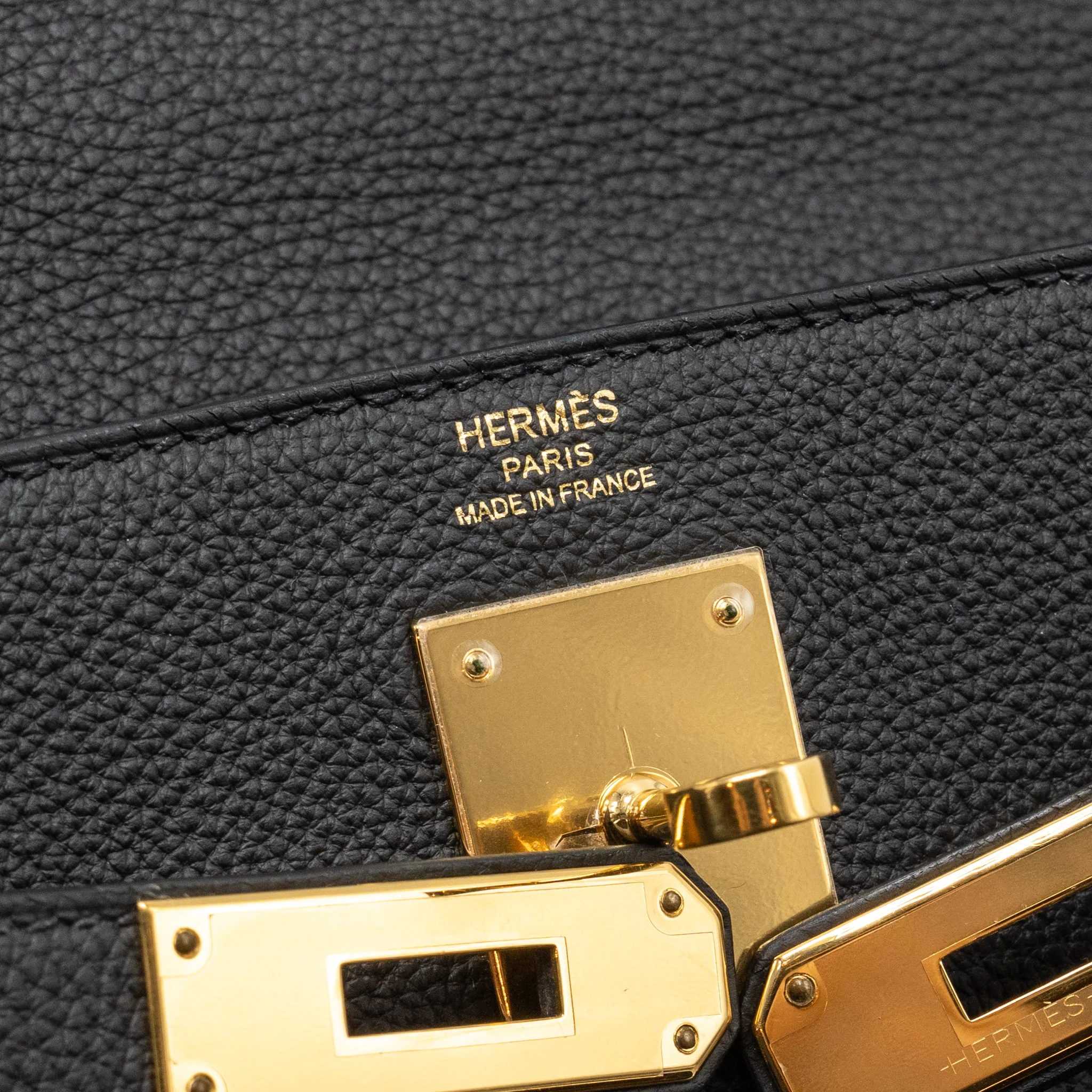 Hermes Kelly 28 Togo Black GHW Stamp Z - Image 15
