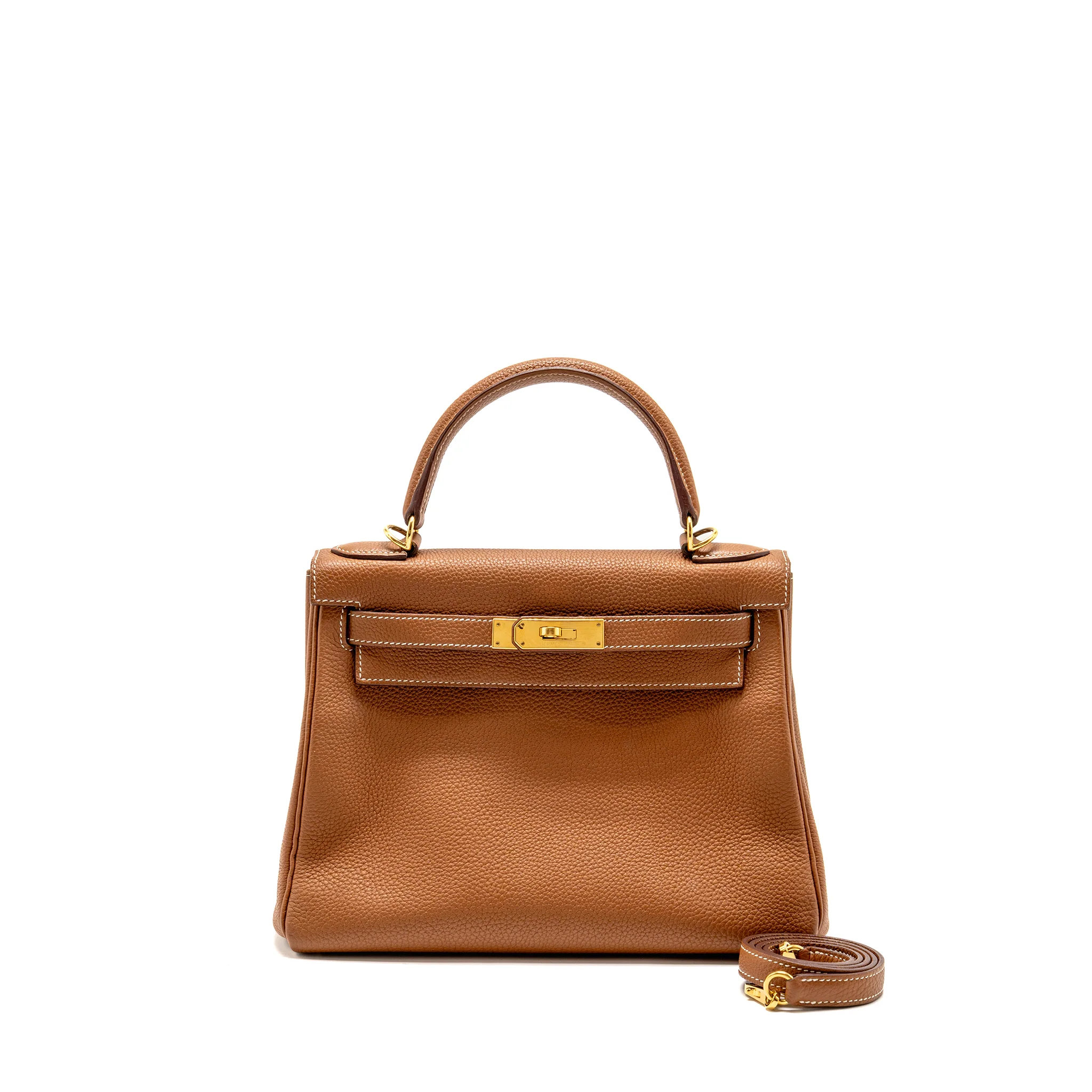 Hermes Kelly 28 Togo Gold GHW Stamp A