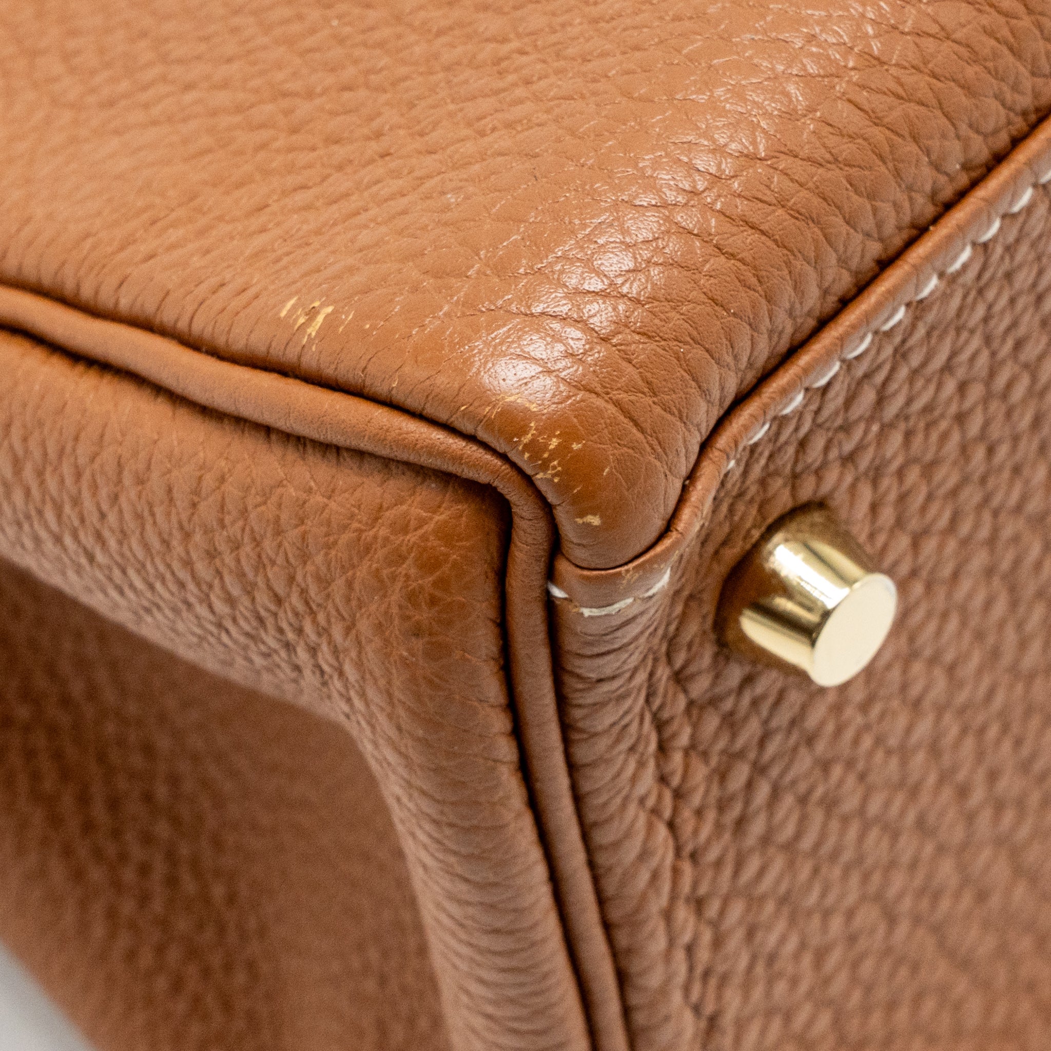 Hermes Kelly 28 Togo Gold GHW Stamp A - Image 11