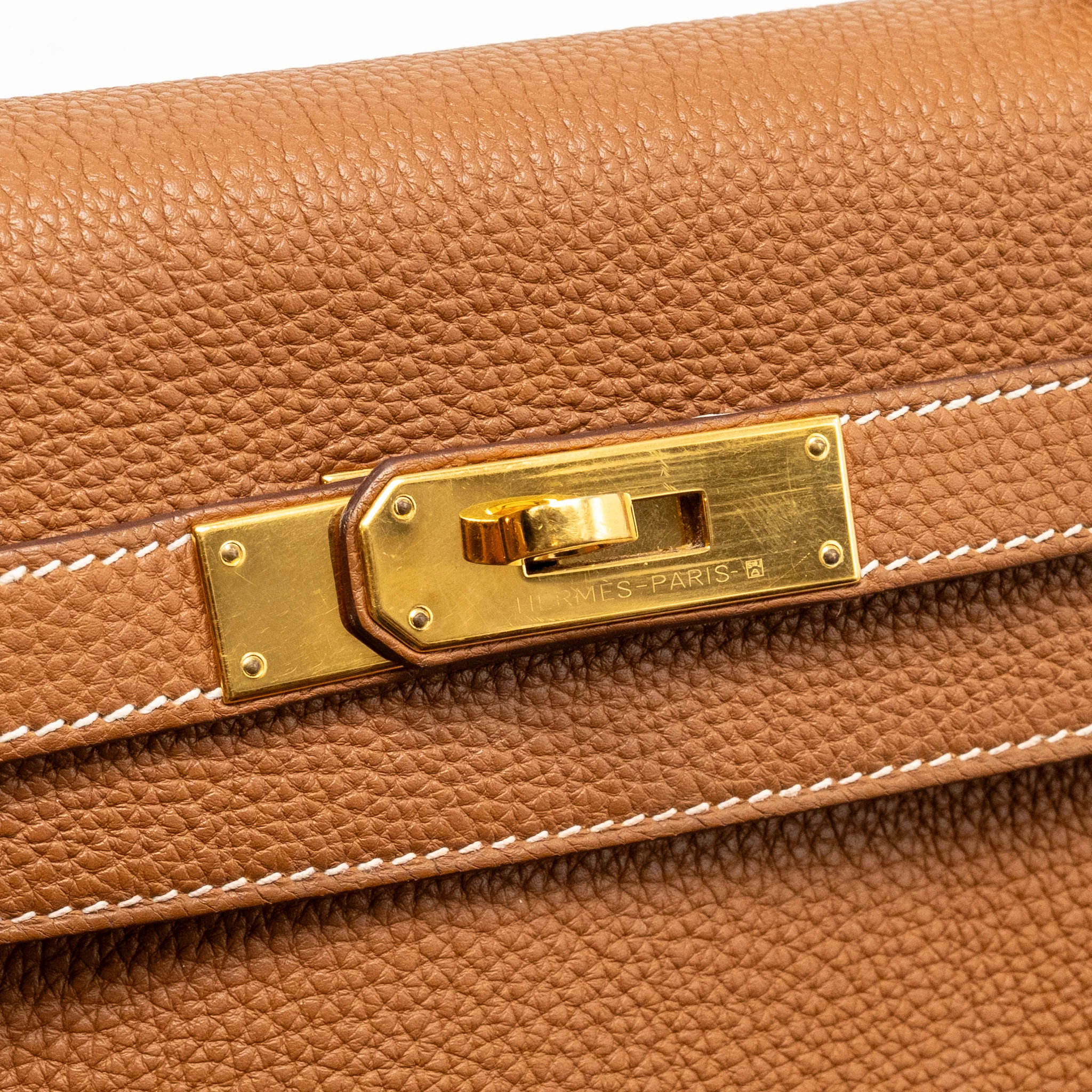 Hermes Kelly 28 Togo Gold GHW Stamp A - Image 16