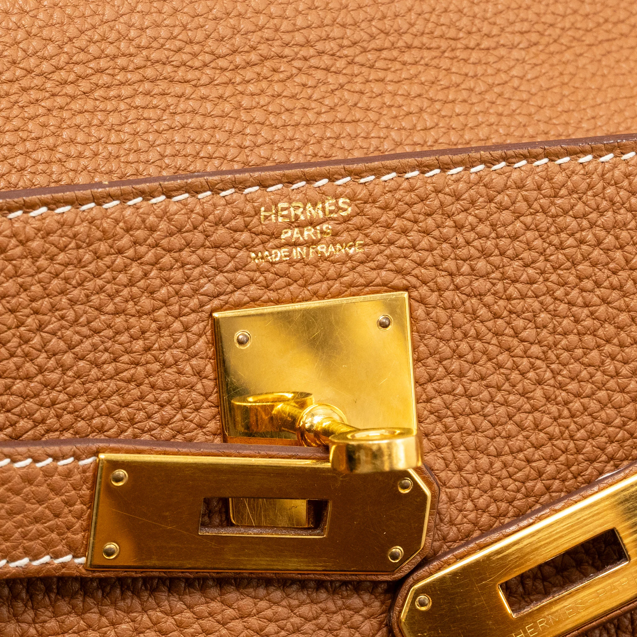 Hermes Kelly 28 Togo Gold GHW Stamp A - Image 17