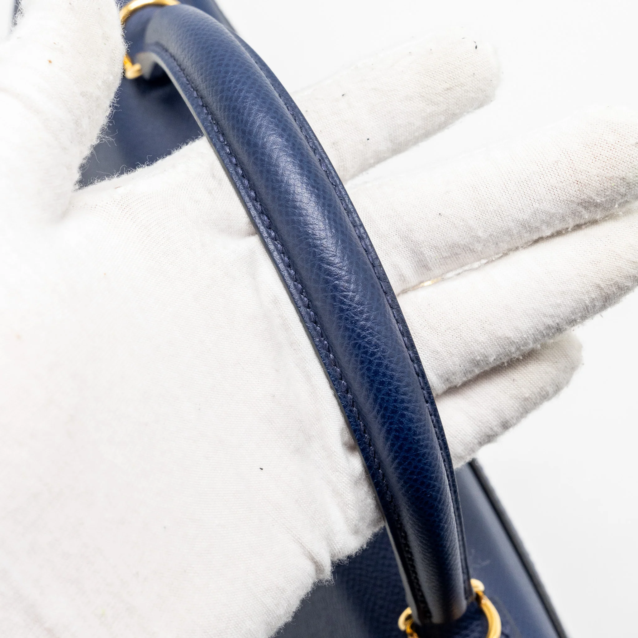 Hermes kelly 32 epsom blue sapphire GHW stamp X - Image 13