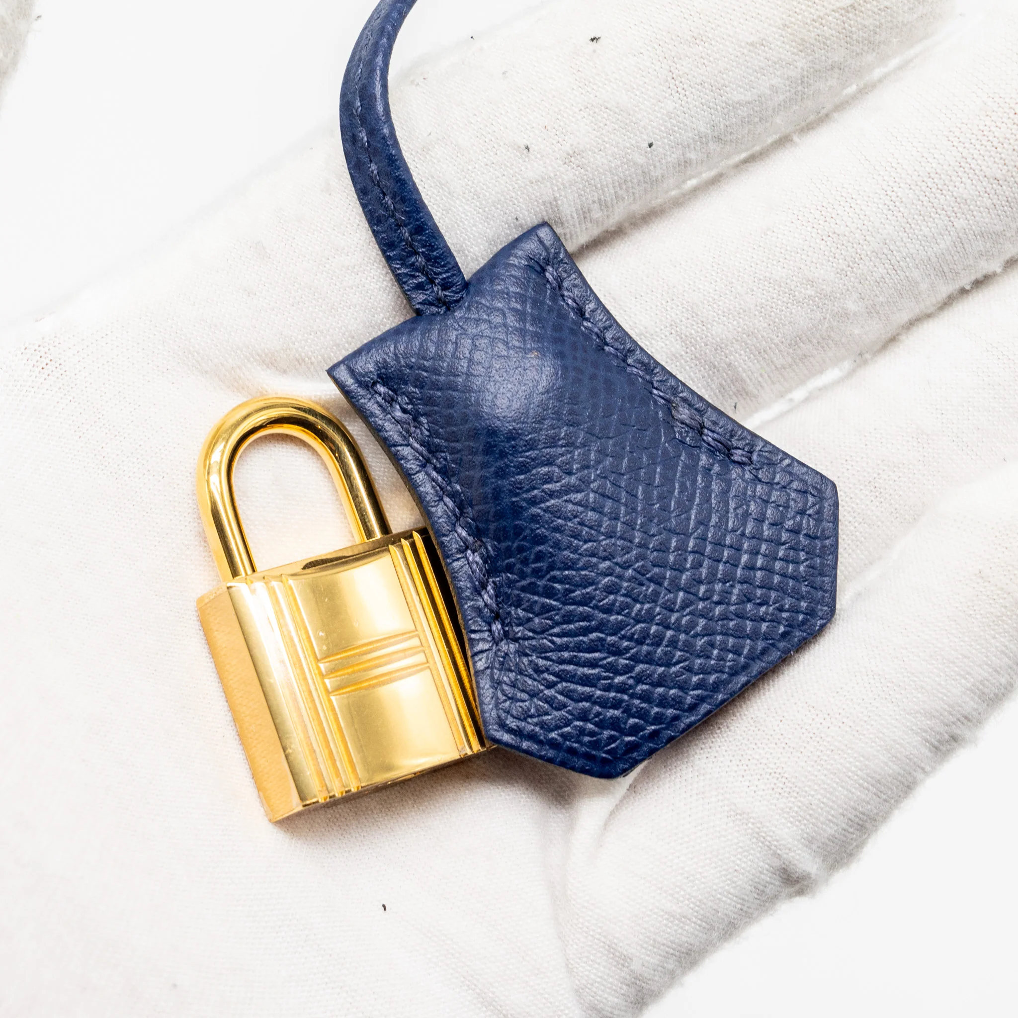 Hermes kelly 32 epsom blue sapphire GHW stamp X - Image 20