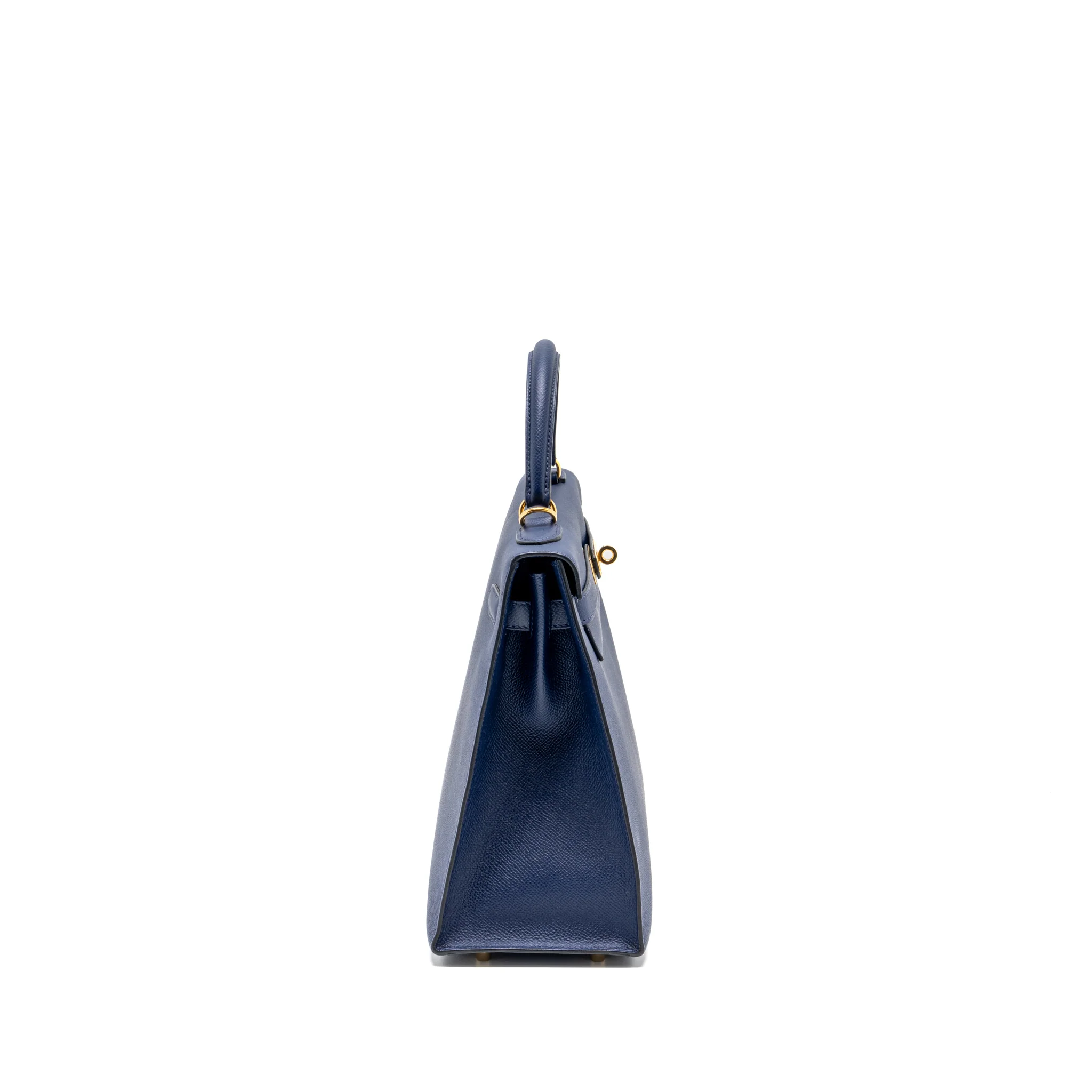 Hermes kelly 32 epsom blue sapphire GHW stamp X - Image 3