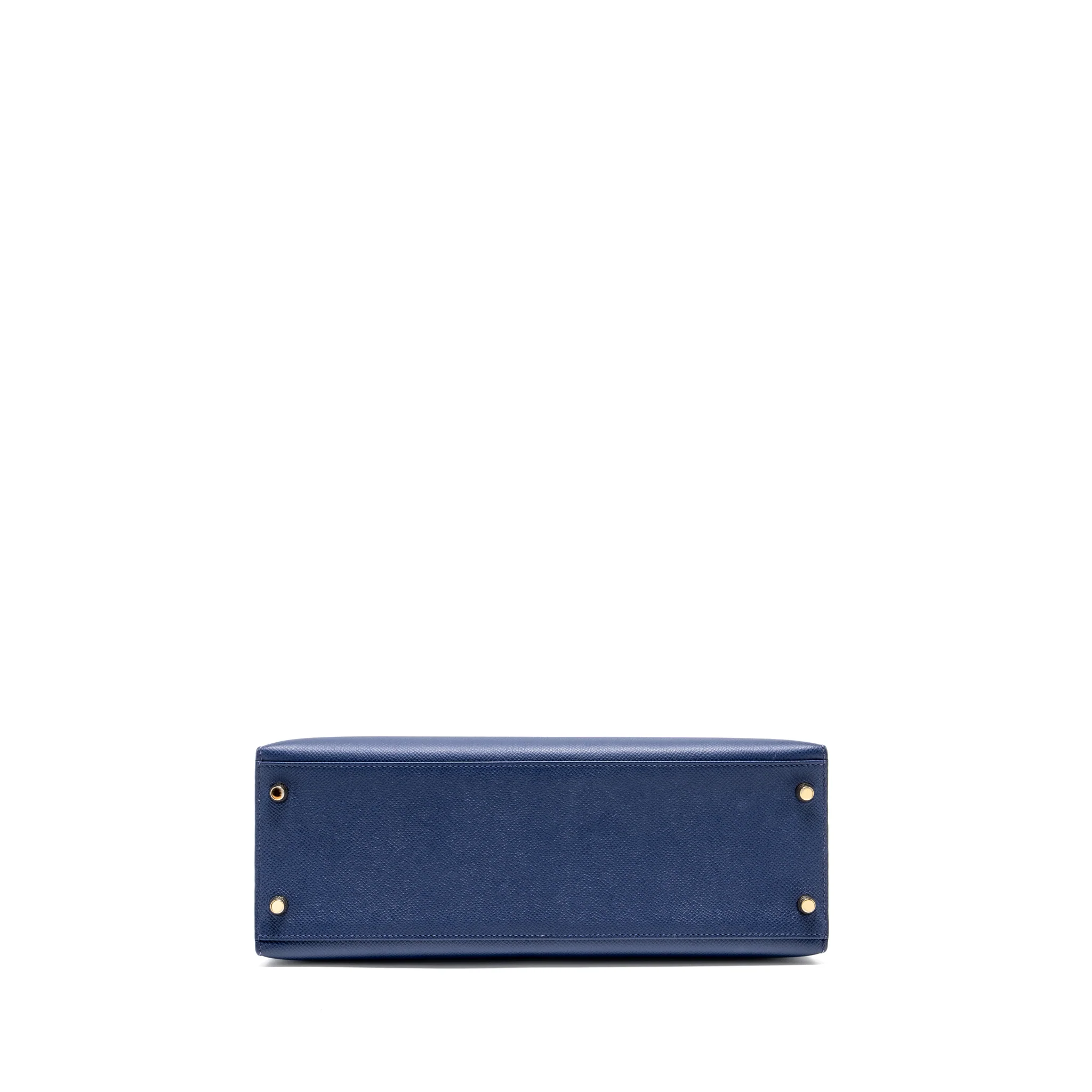 Hermes kelly 32 epsom blue sapphire GHW stamp X - Image 5
