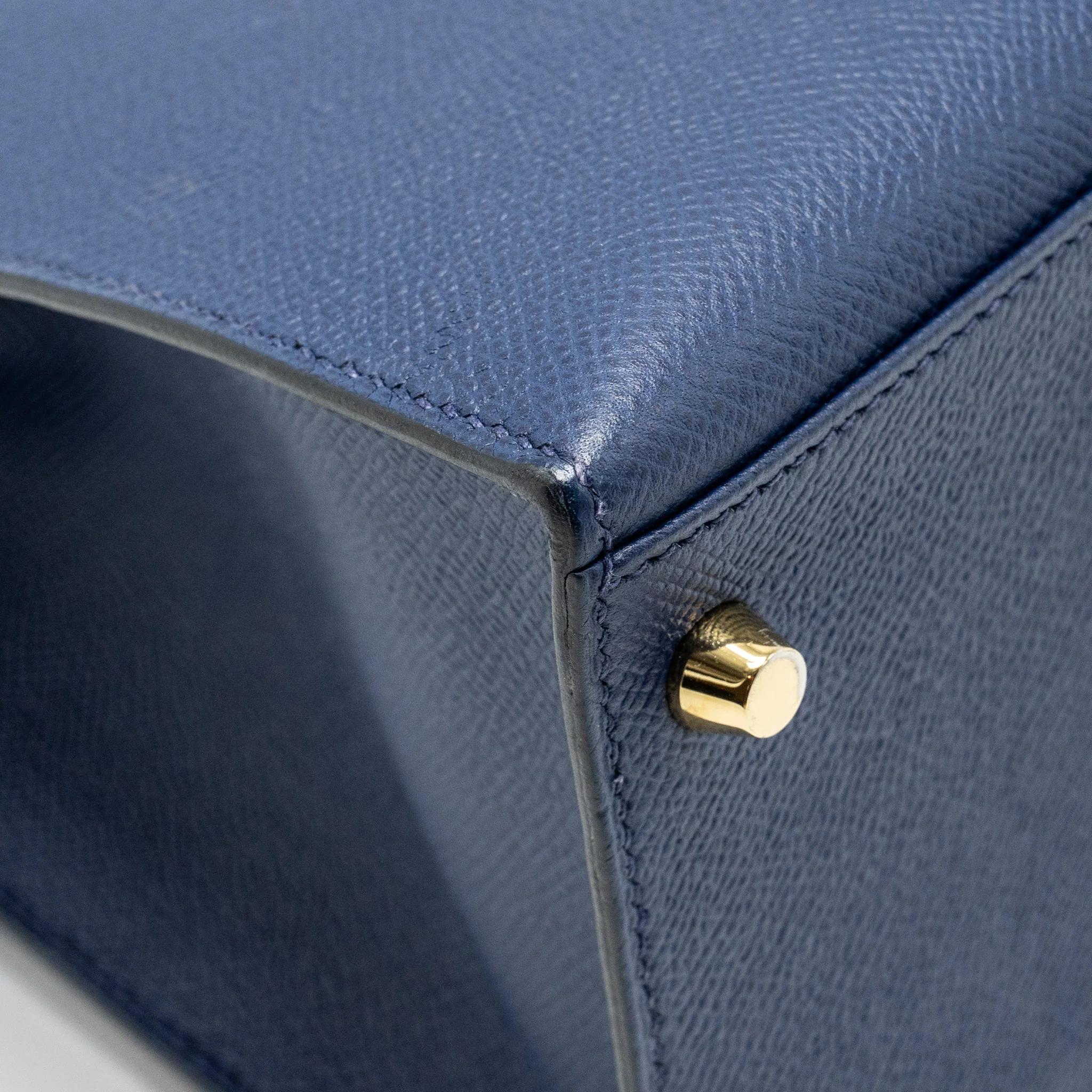 Hermes kelly 32 epsom blue sapphire GHW stamp X - Image 8
