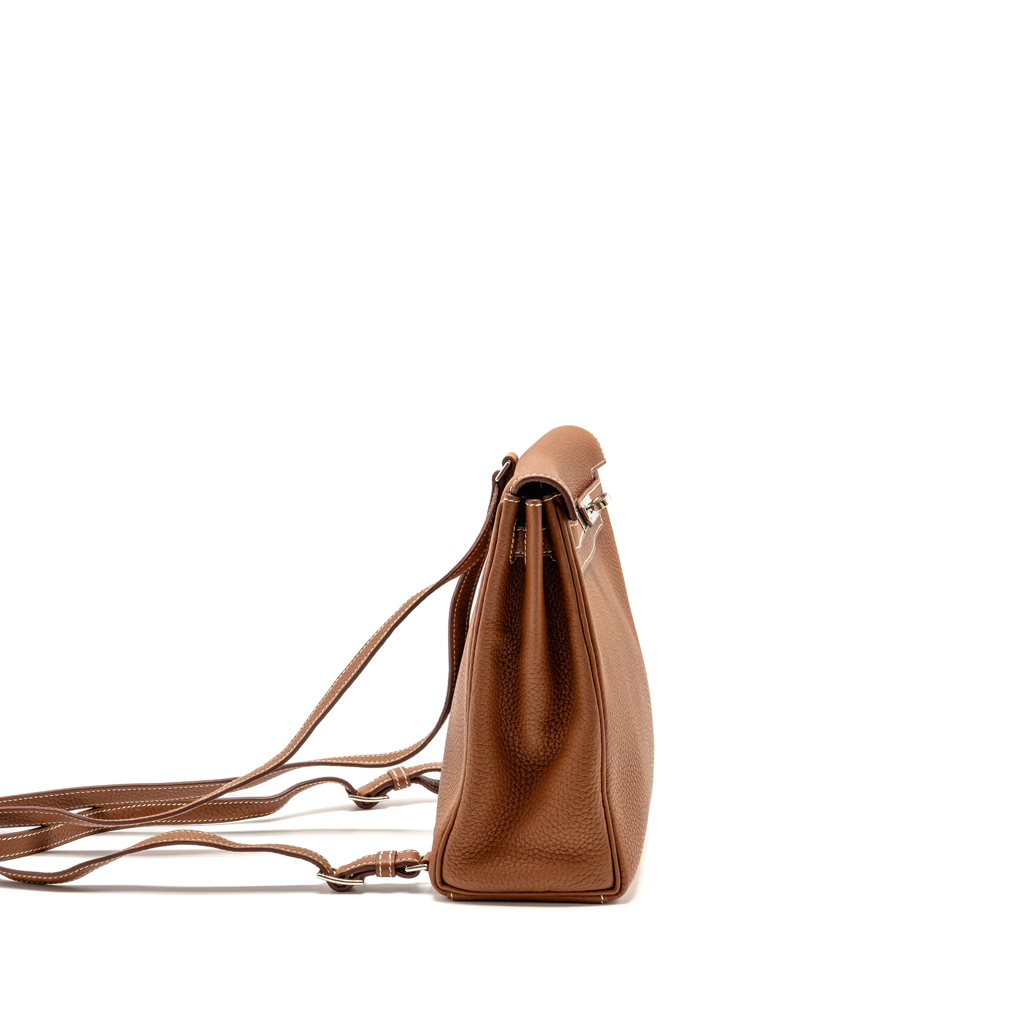 Hermes kelly ado 22 backpack clemence gold SHW stamp D - Image 3