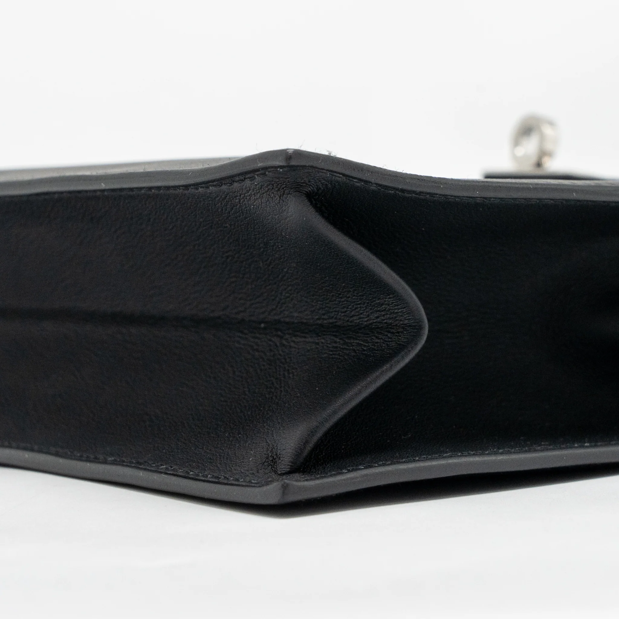 Hermes Kelly Danse Swift Black SHW Stamp K - Image 8