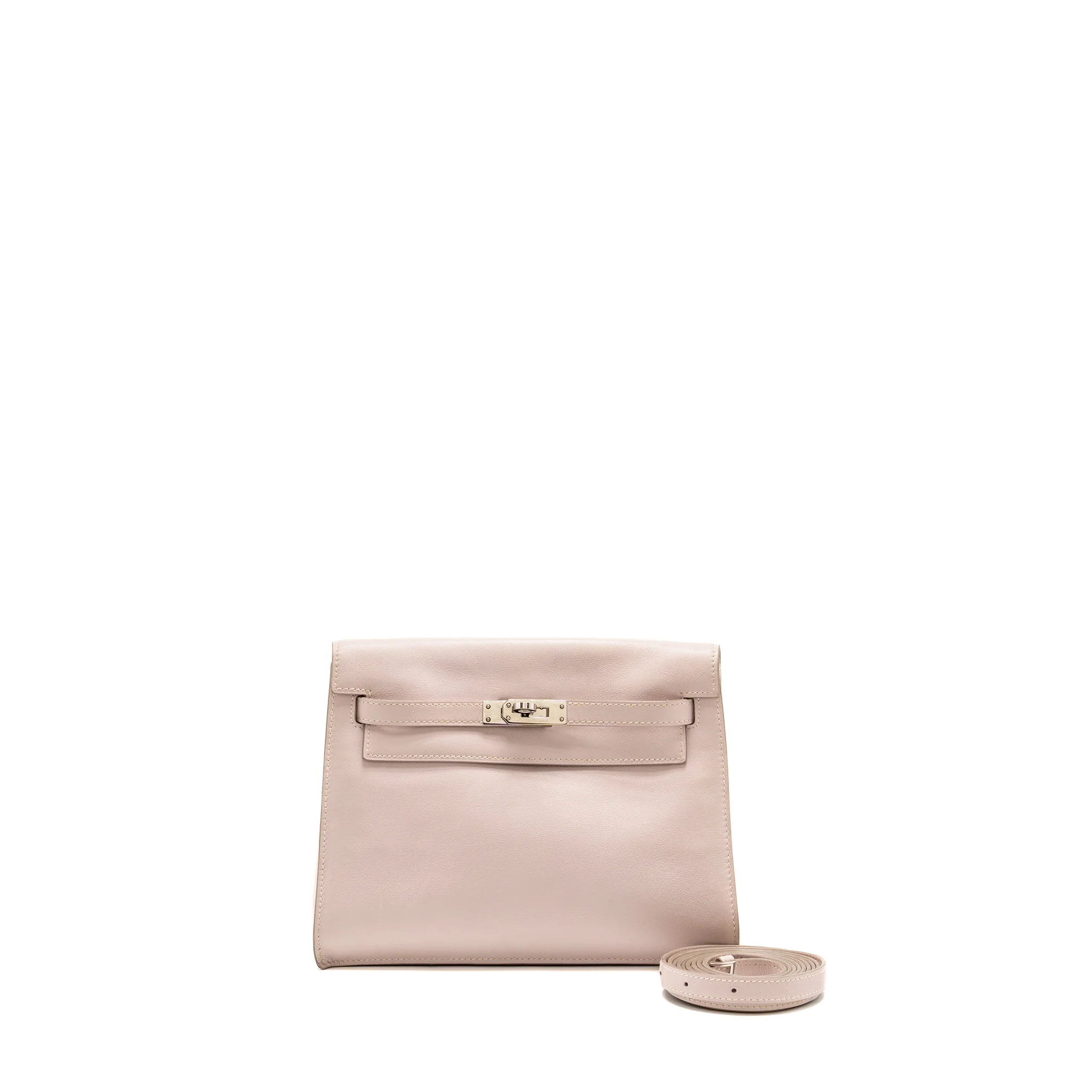 Hermes Kelly Danse Swift Rose Dragee SHW Stamp Sqaure L