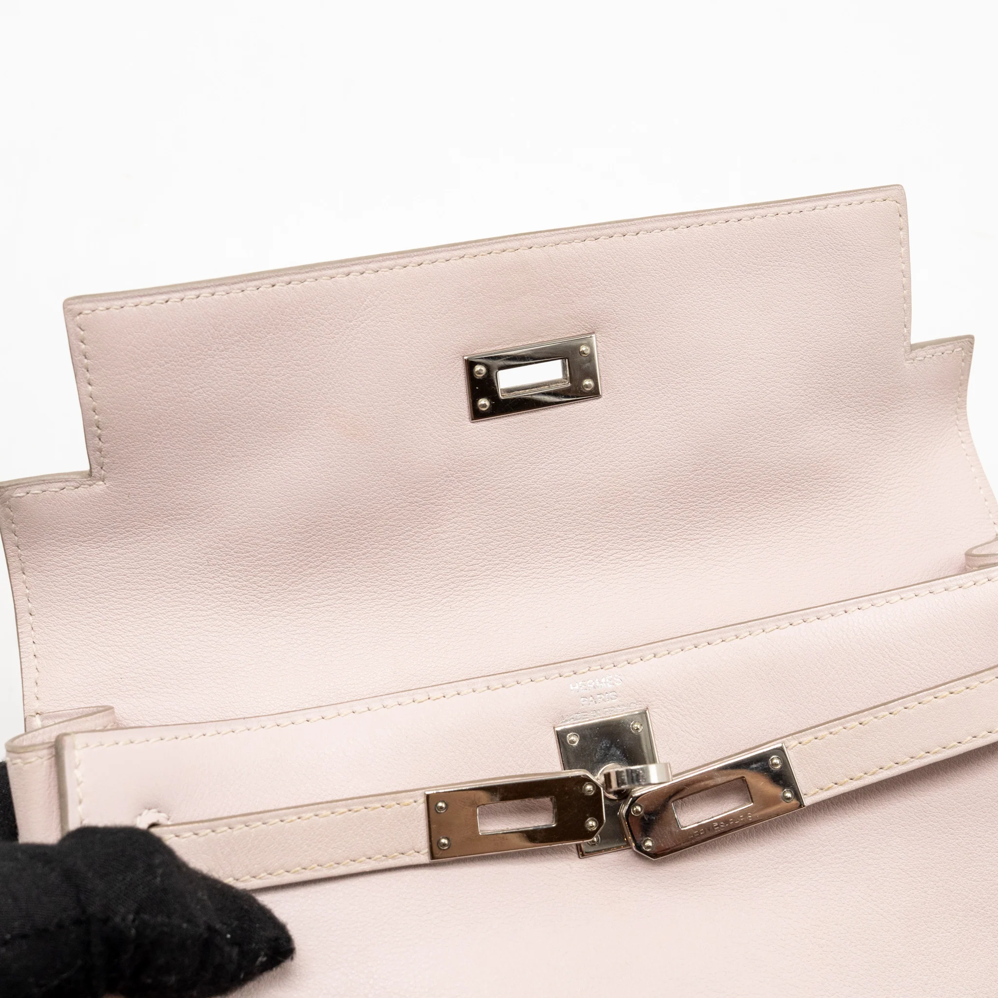 Hermes Kelly Danse Swift Rose Dragee SHW Stamp Sqaure L - Image 15