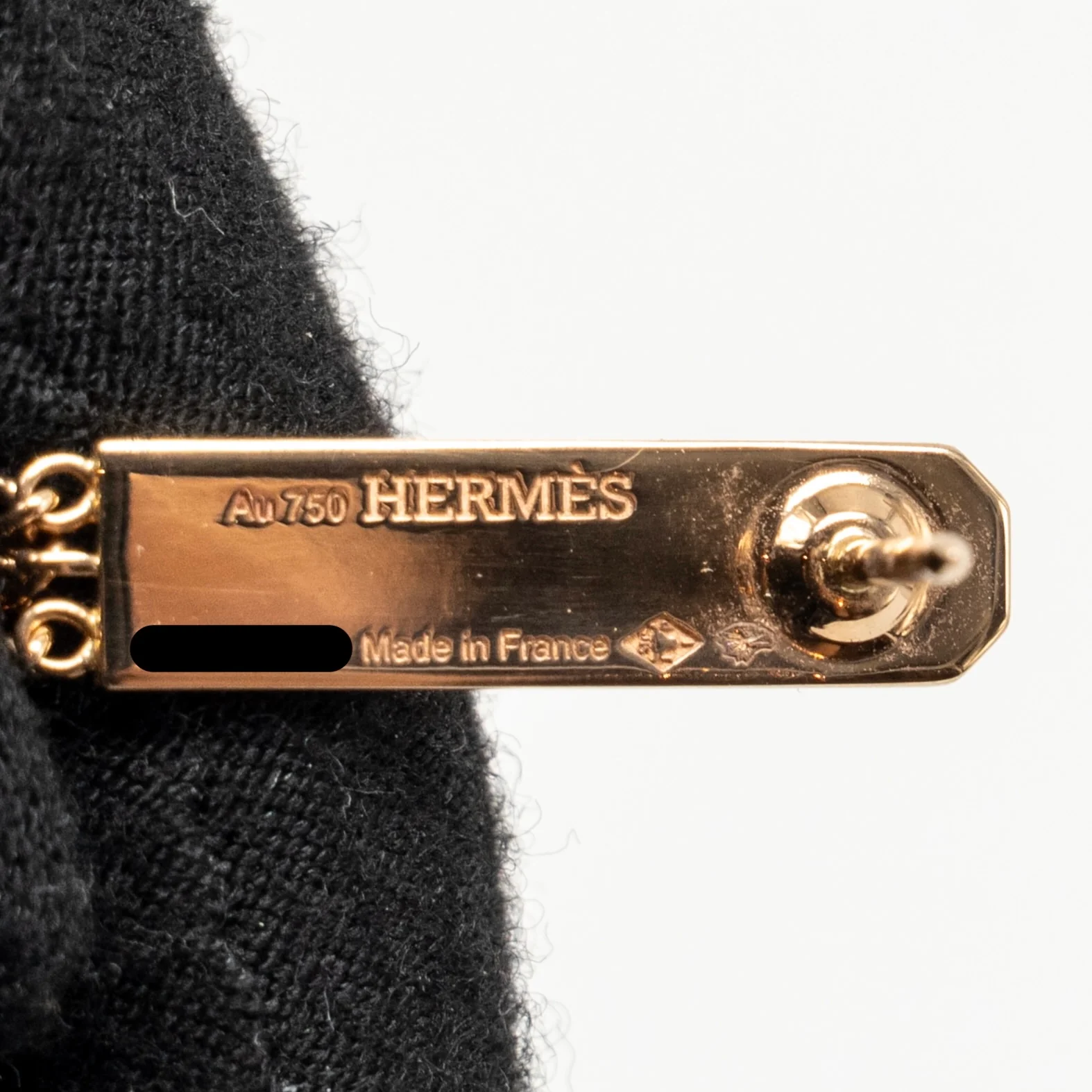 Hermes Kelly Gavroche Earrings Rose Gold, Diamonds - Image 5