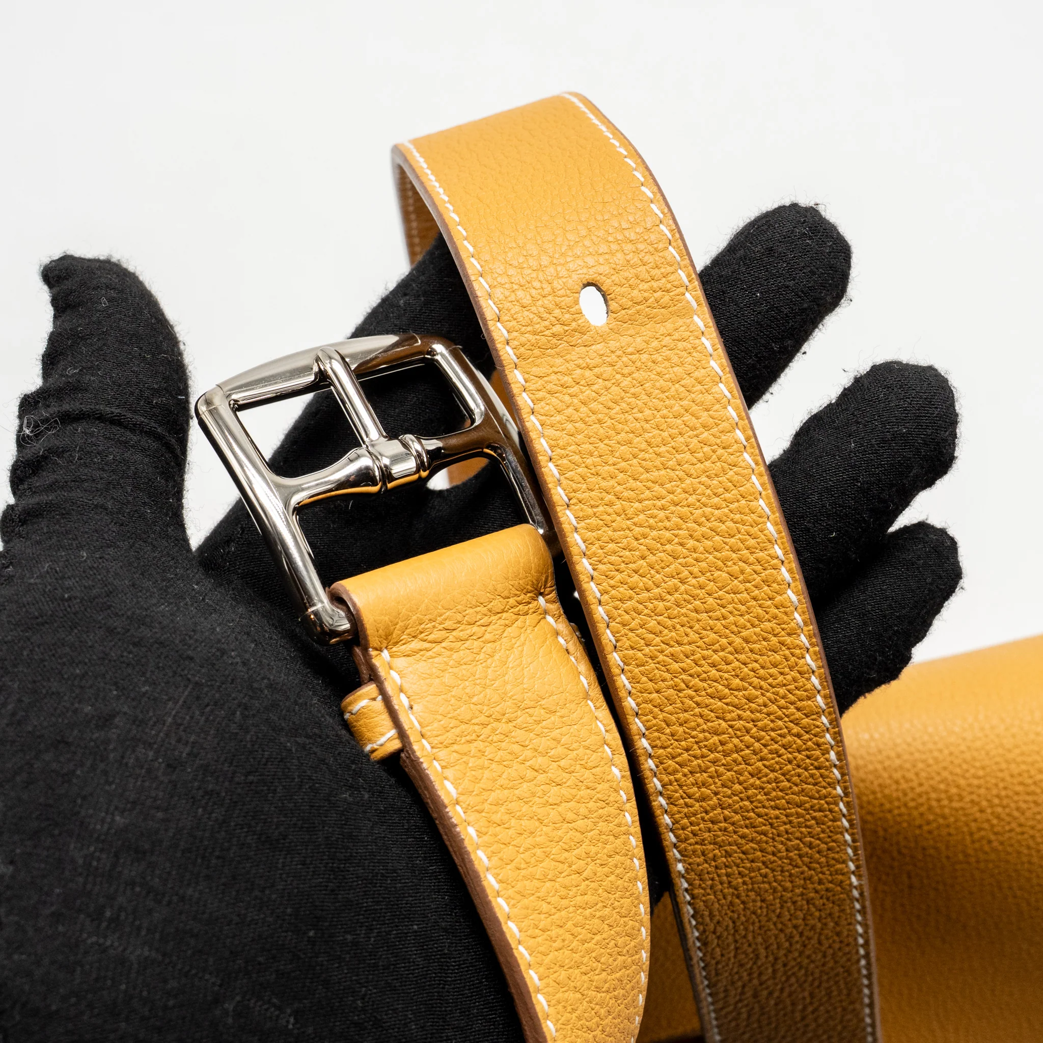 Hermes kelly messenger GM togo naturel sable SHW stamp B - Image 17
