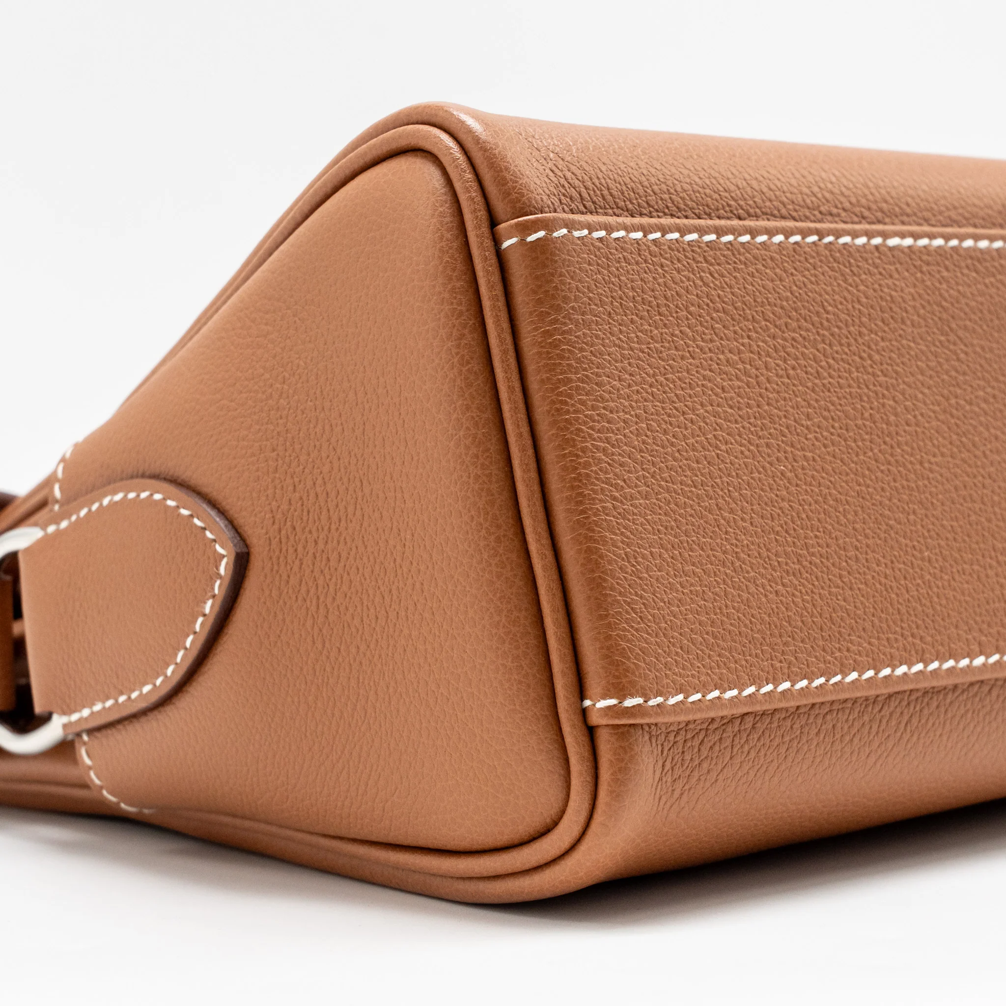 Hermes Kelly Messenger PM Bag Evercolor Gold SHW Stamp W - Image 6