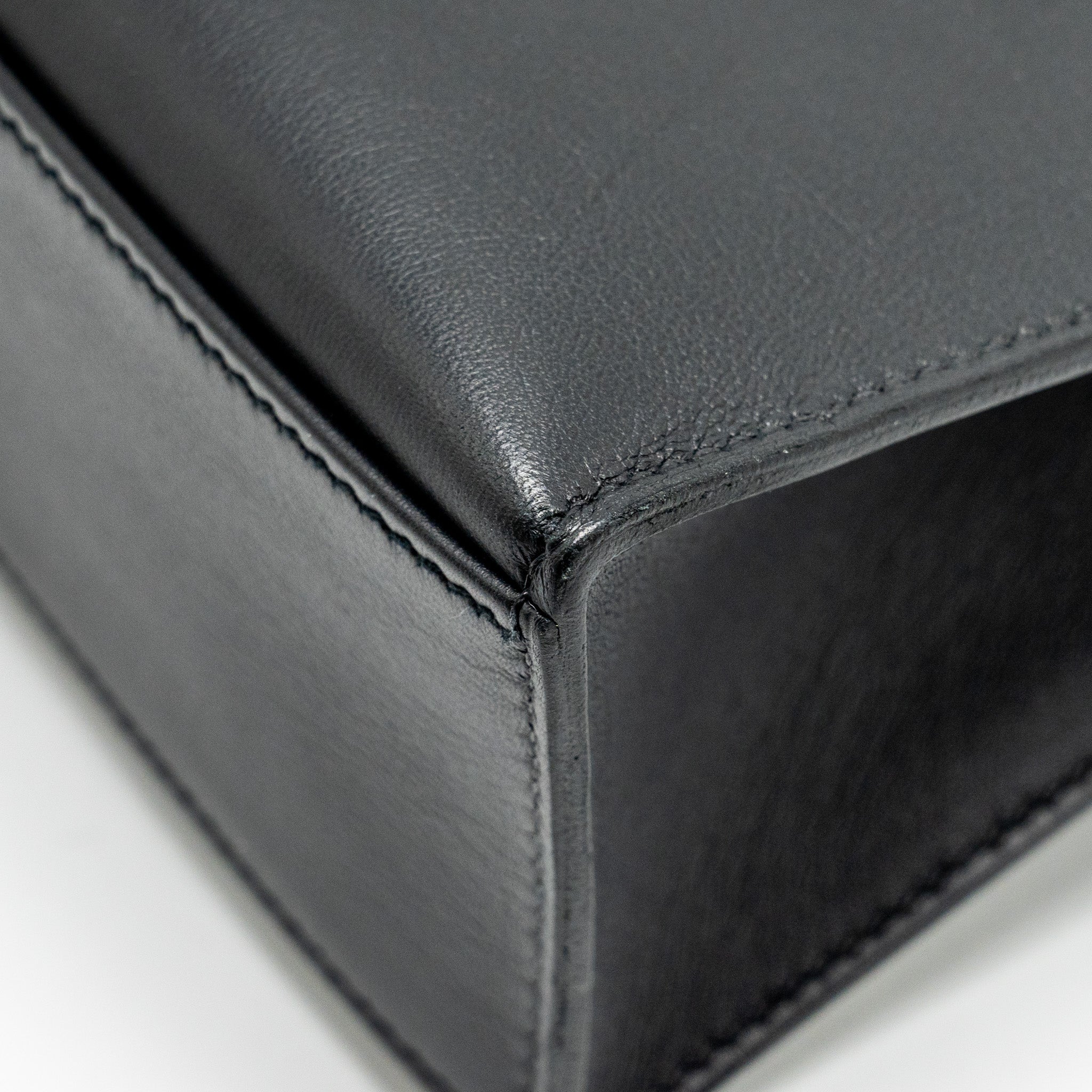 Hermes Kelly Pochette Swift Black GHW STAMP Y - Image 10