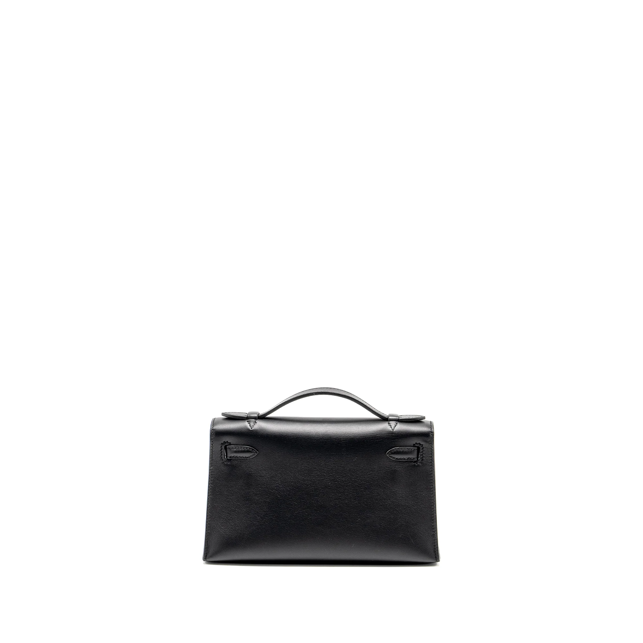 Hermes Kelly Pochette Swift Black GHW STAMP Y - Image 2