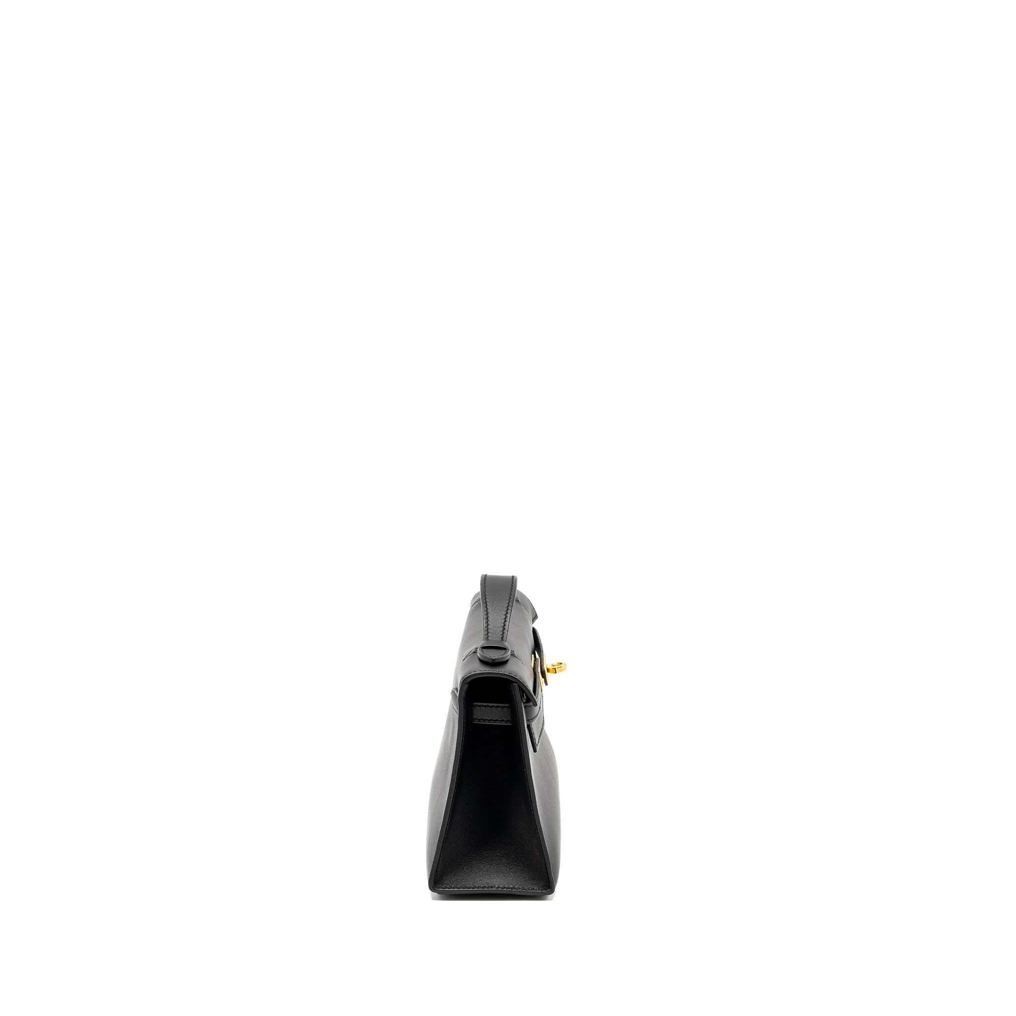 Hermes Kelly Pochette Swift Black GHW STAMP Y - Image 3