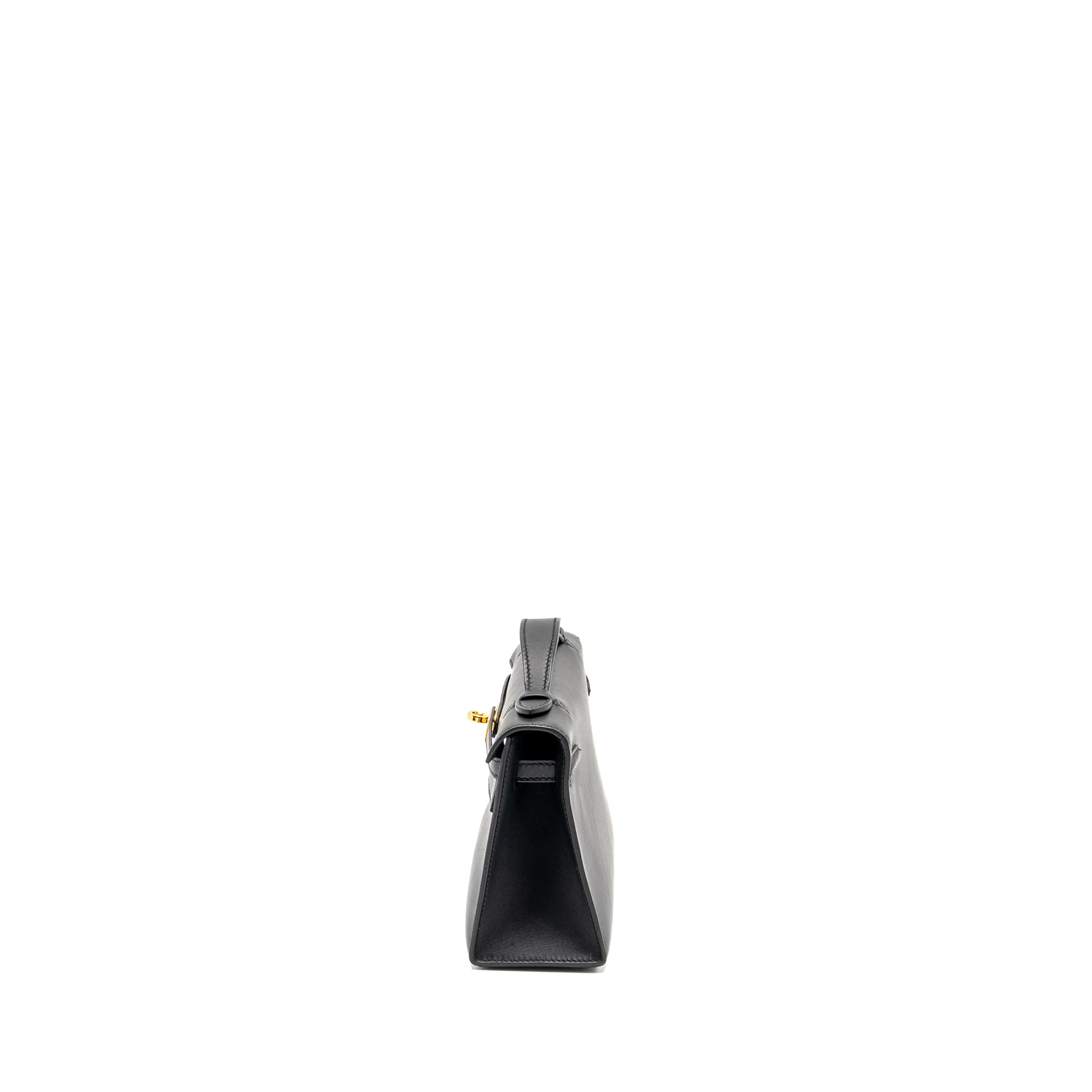 Hermes Kelly Pochette Swift Black GHW STAMP Y - Image 4