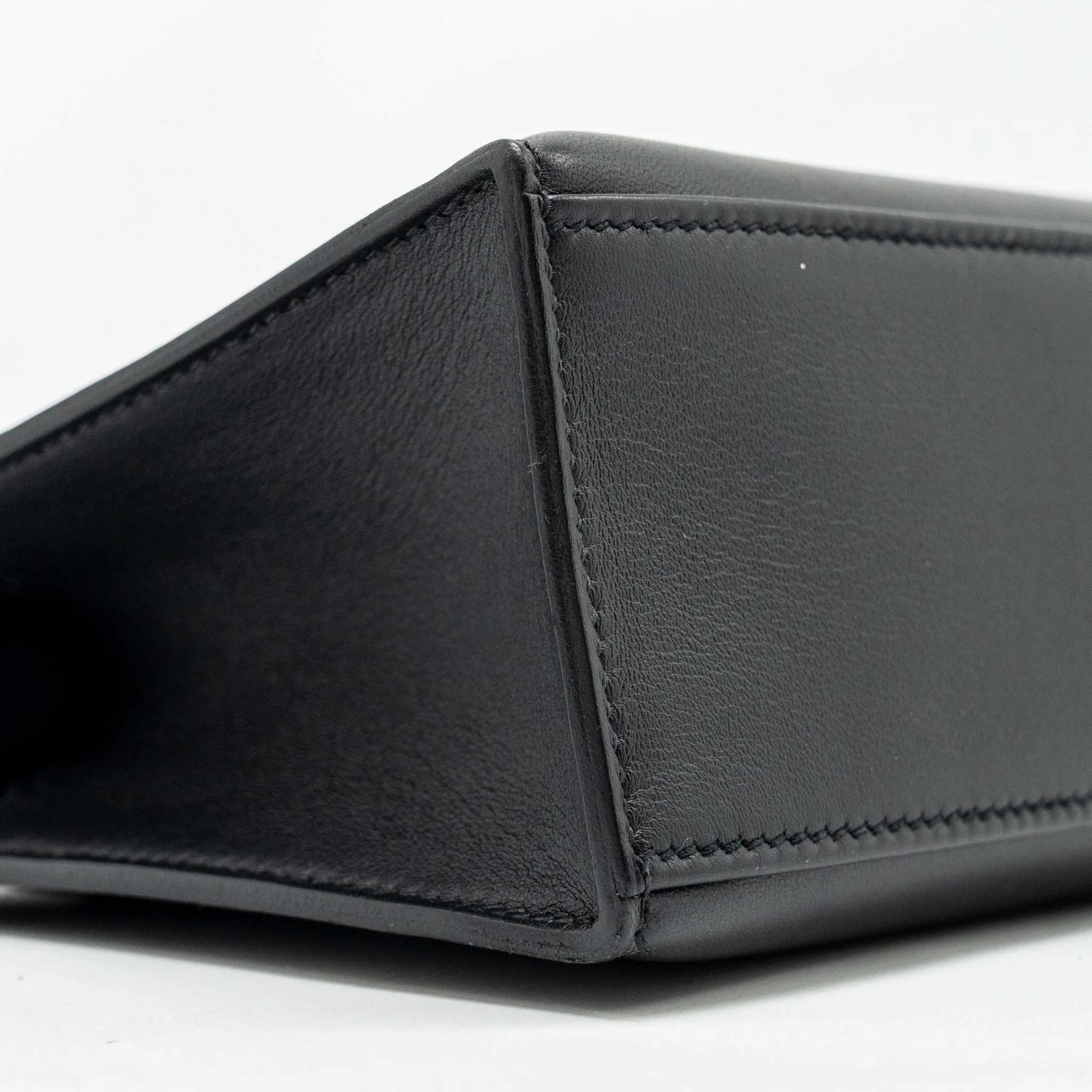 Hermes Kelly Pochette Swift Black GHW STAMP Y - Image 6