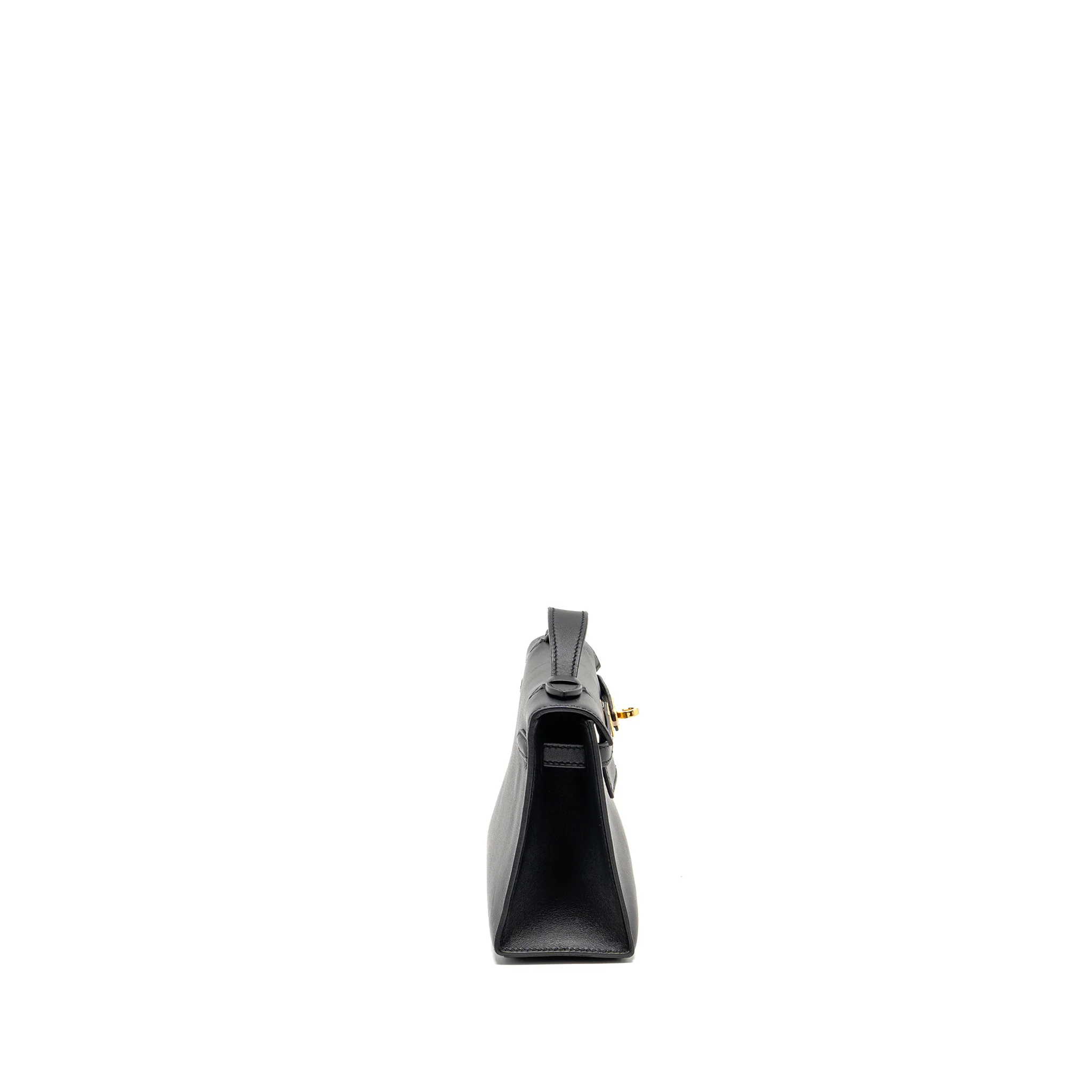 Hermes Kelly Pochette Swift Black GHW Stamp Y - Image 3