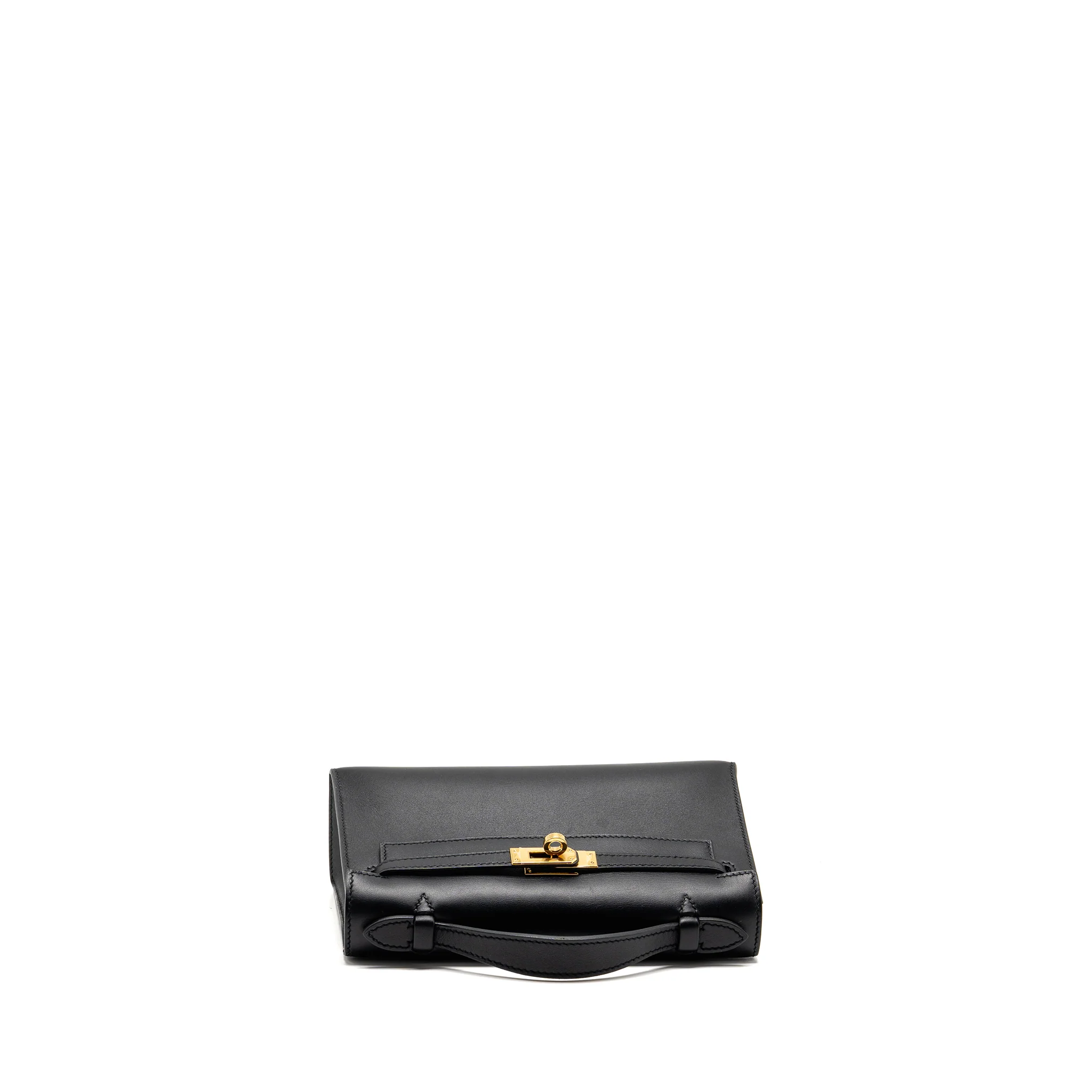 Hermes Kelly Pochette Swift Black GHW Stamp Y - Image 5