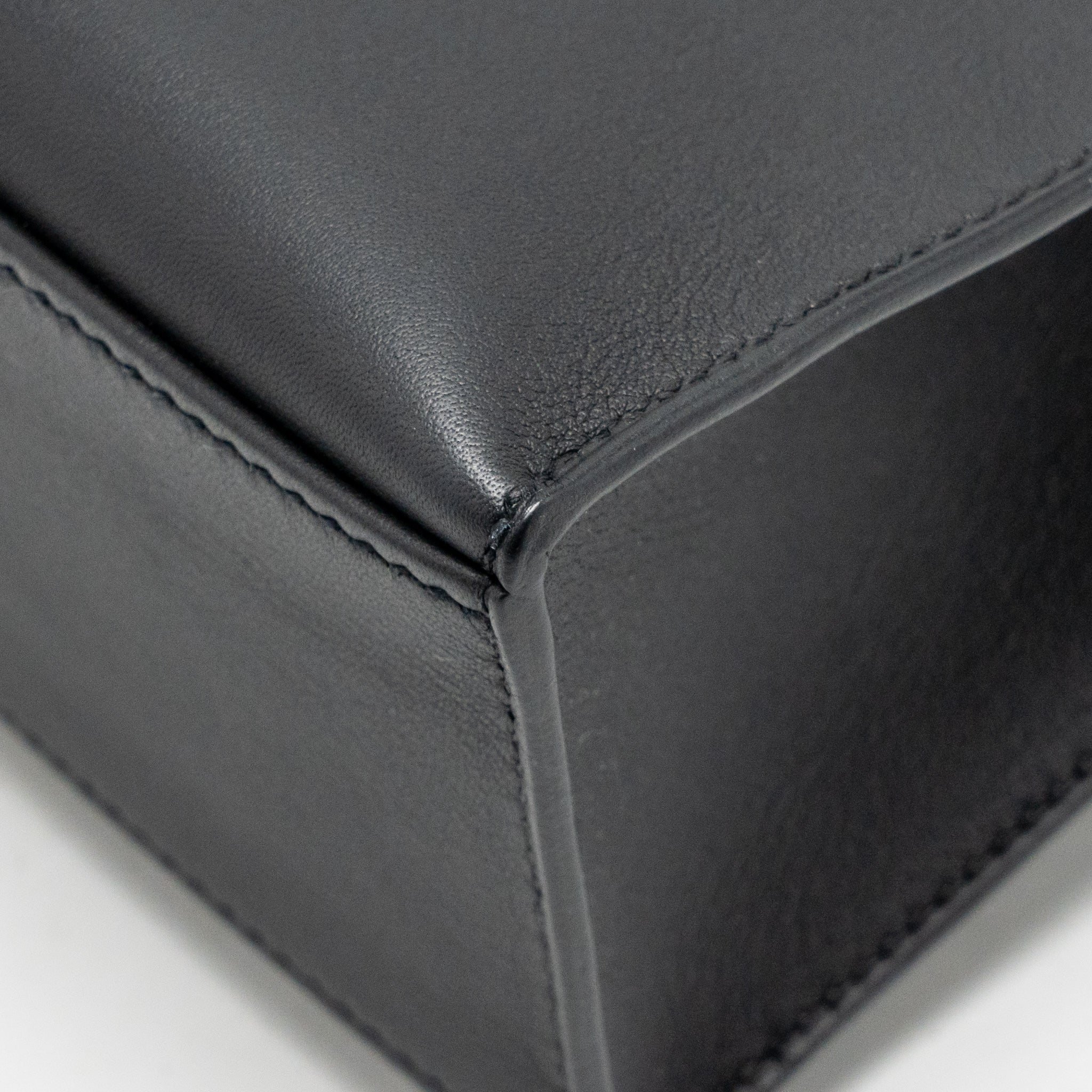 Hermes Kelly Pochette Swift Black RGHW Stamp Z - Image 11