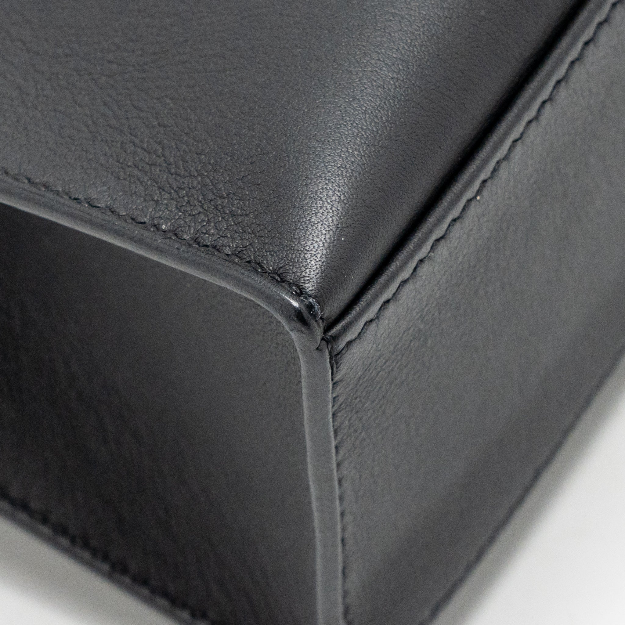 Hermes Kelly Pochette Swift Black RGHW Stamp Z - Image 12