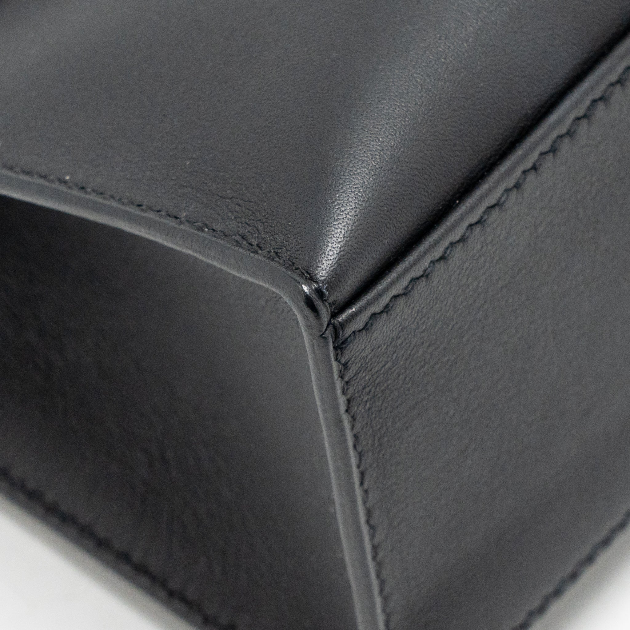Hermes Kelly Pochette Swift Black RGHW Stamp Z - Image 9