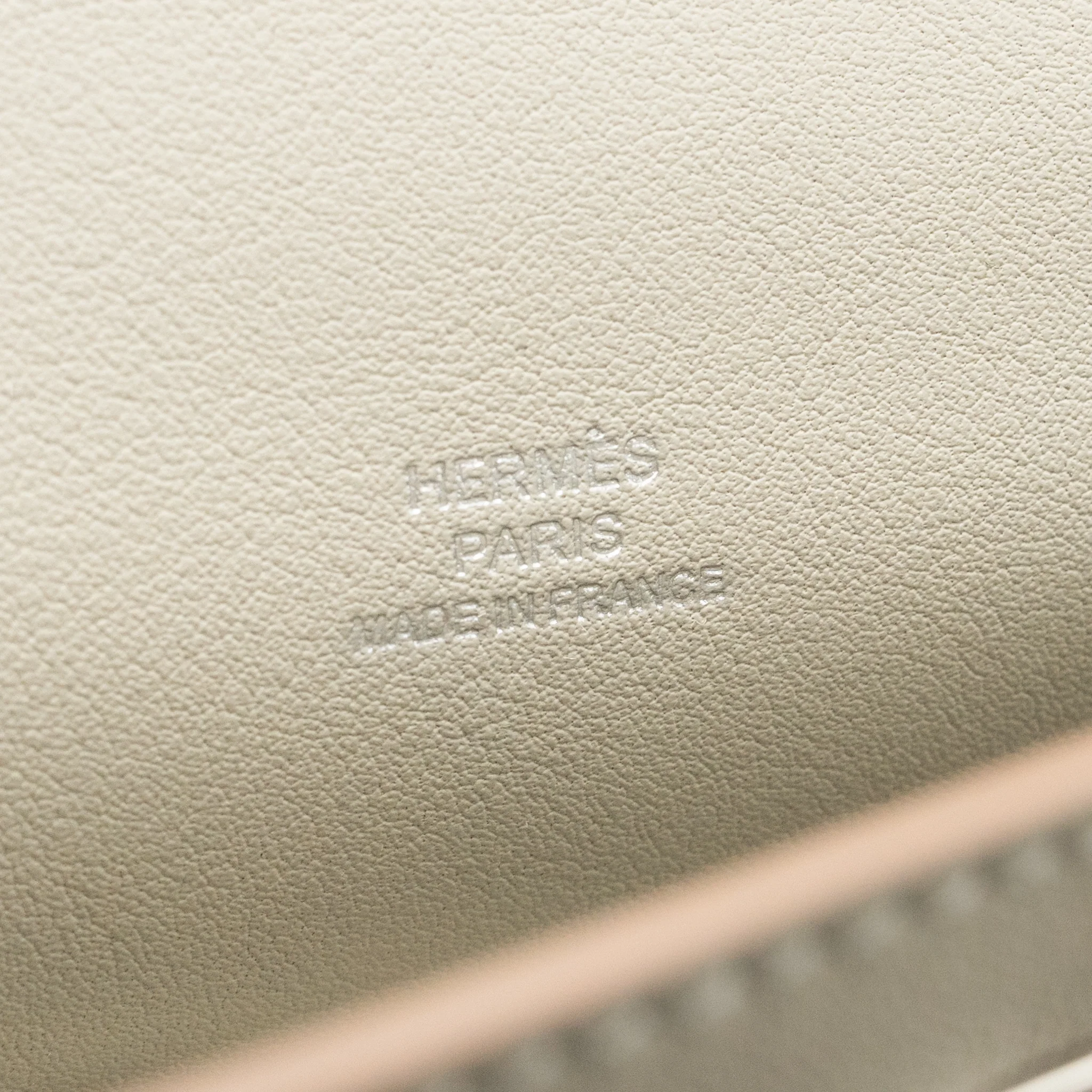 Hermes Kelly Pochette swift gris perle SHW stamp K - Image 18