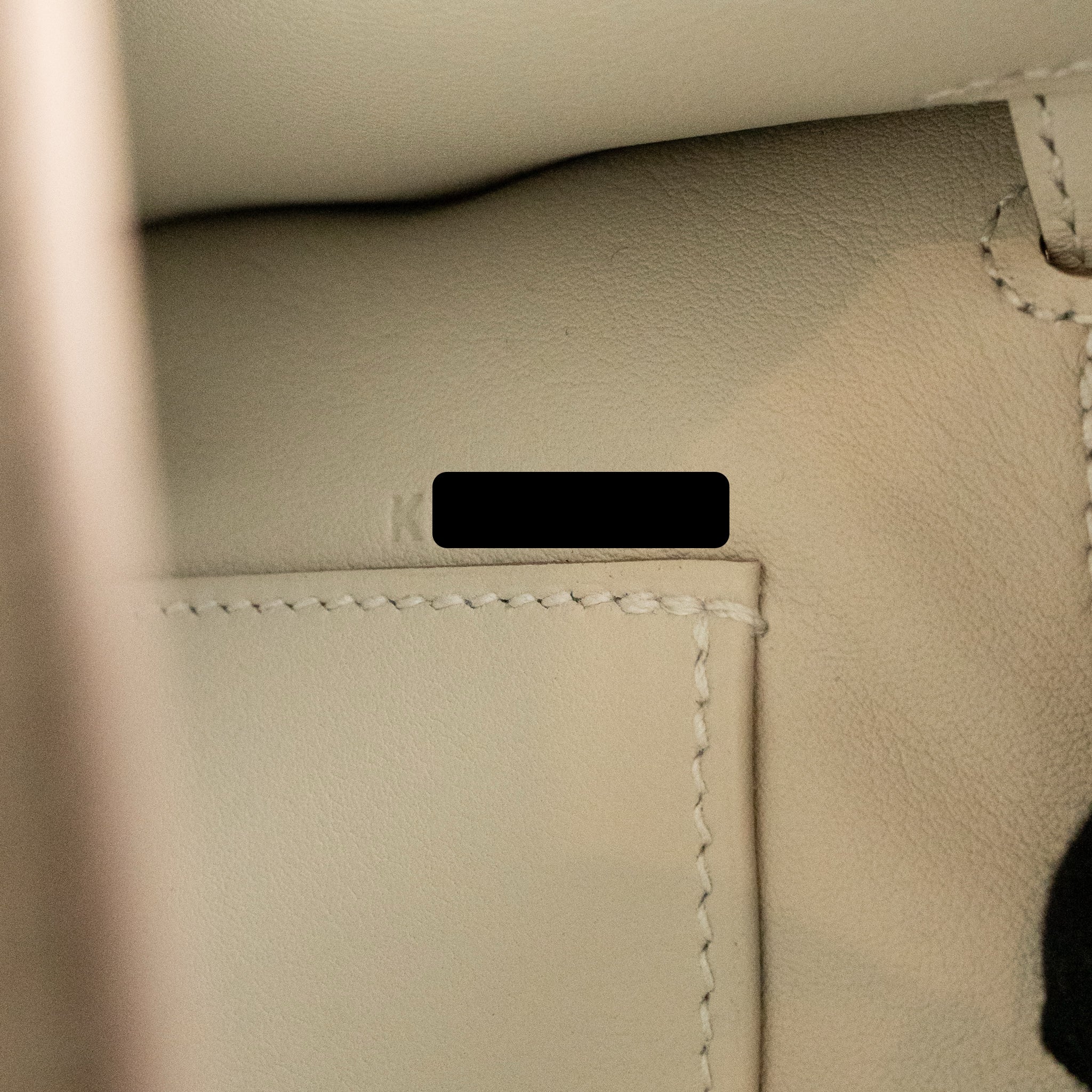 Hermes Kelly Pochette swift gris perle SHW stamp K - Image 19
