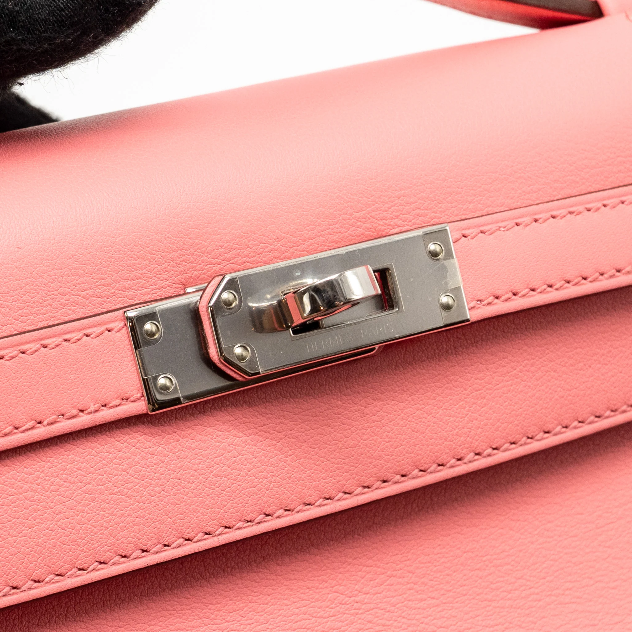 Hermes Kelly Pochette Swift K4 Rose Ete SHW Stamp Y - Image 13