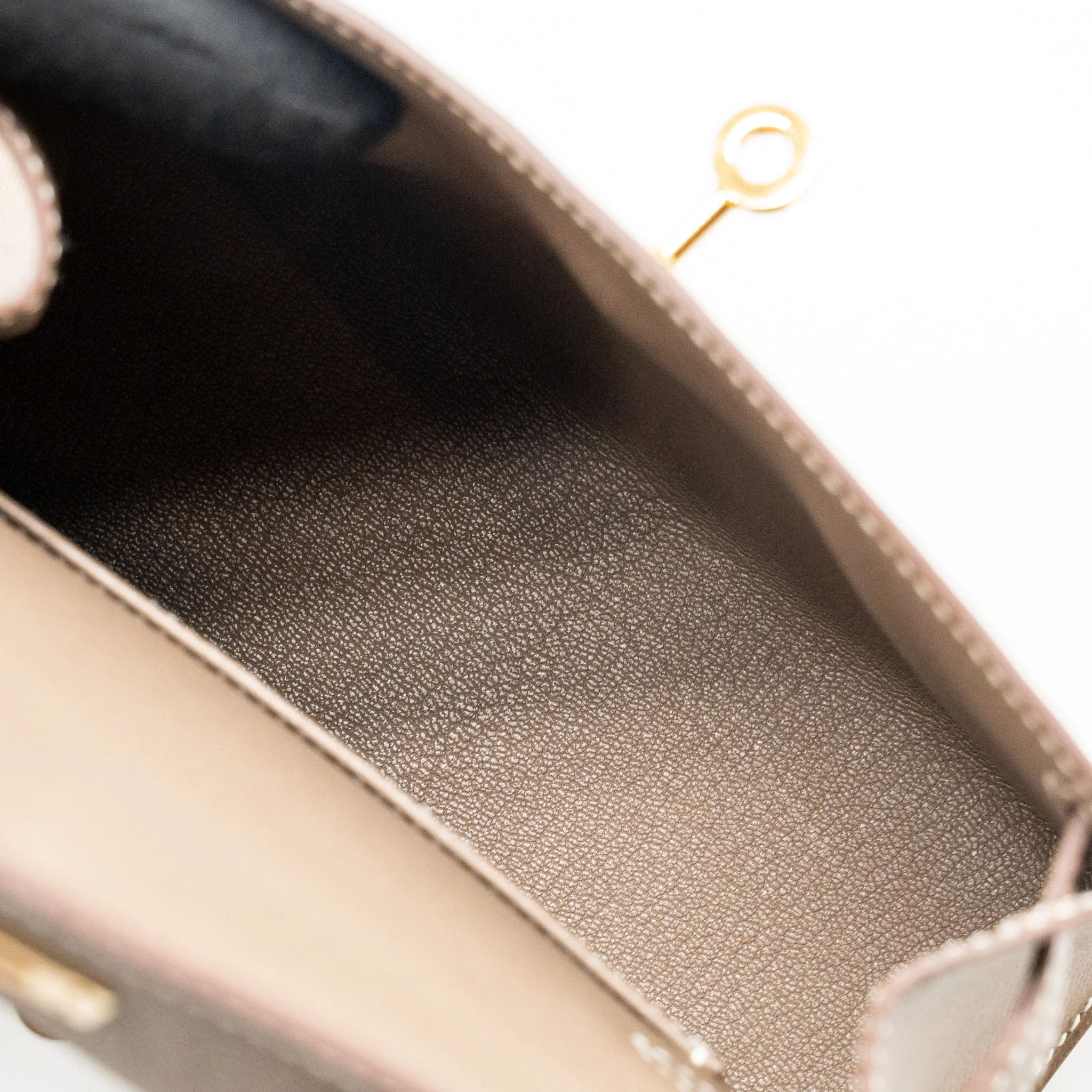 Hermes Kelly Sellier En Desordre 20 Epsom Etoupe GHW Stamp B - Image 16