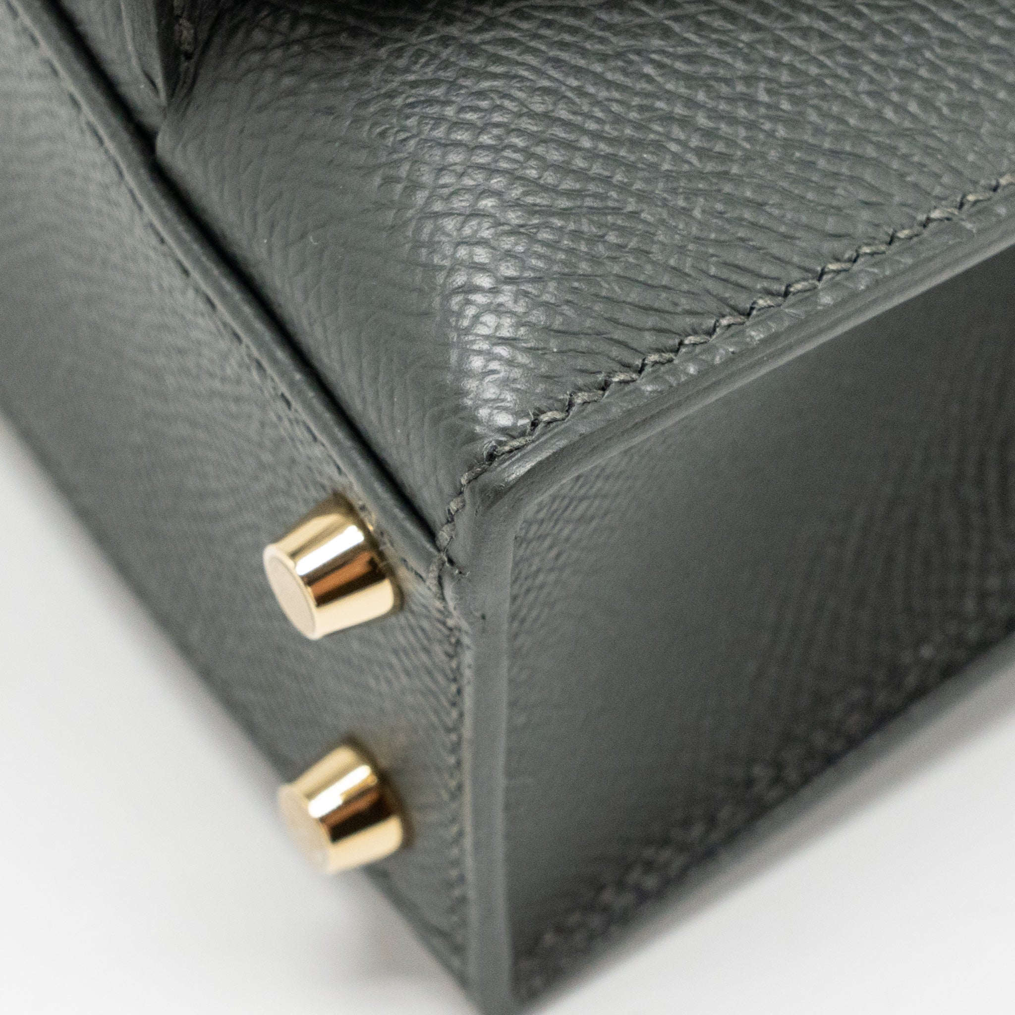Hermes kelly sellier en Desordre 20 epsom vert mangrove LGHW stamp K - Image 10